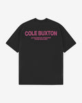 CB SPORTSWEAR T-SHIRT - VINTAGE BLACK / PINK