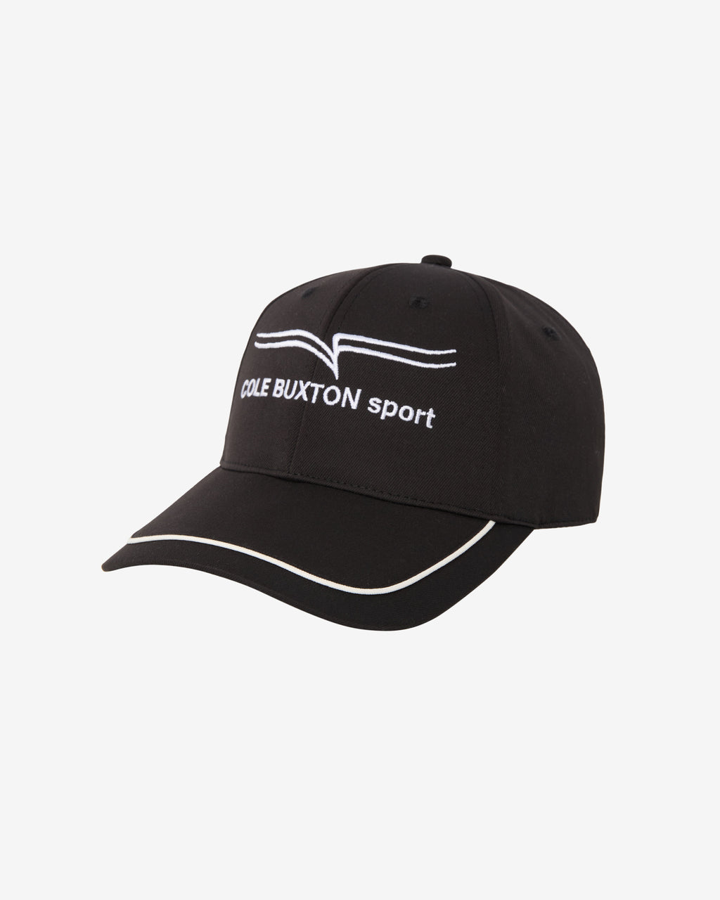COLE BUXTON SPORT PIPED CAP - BLACK