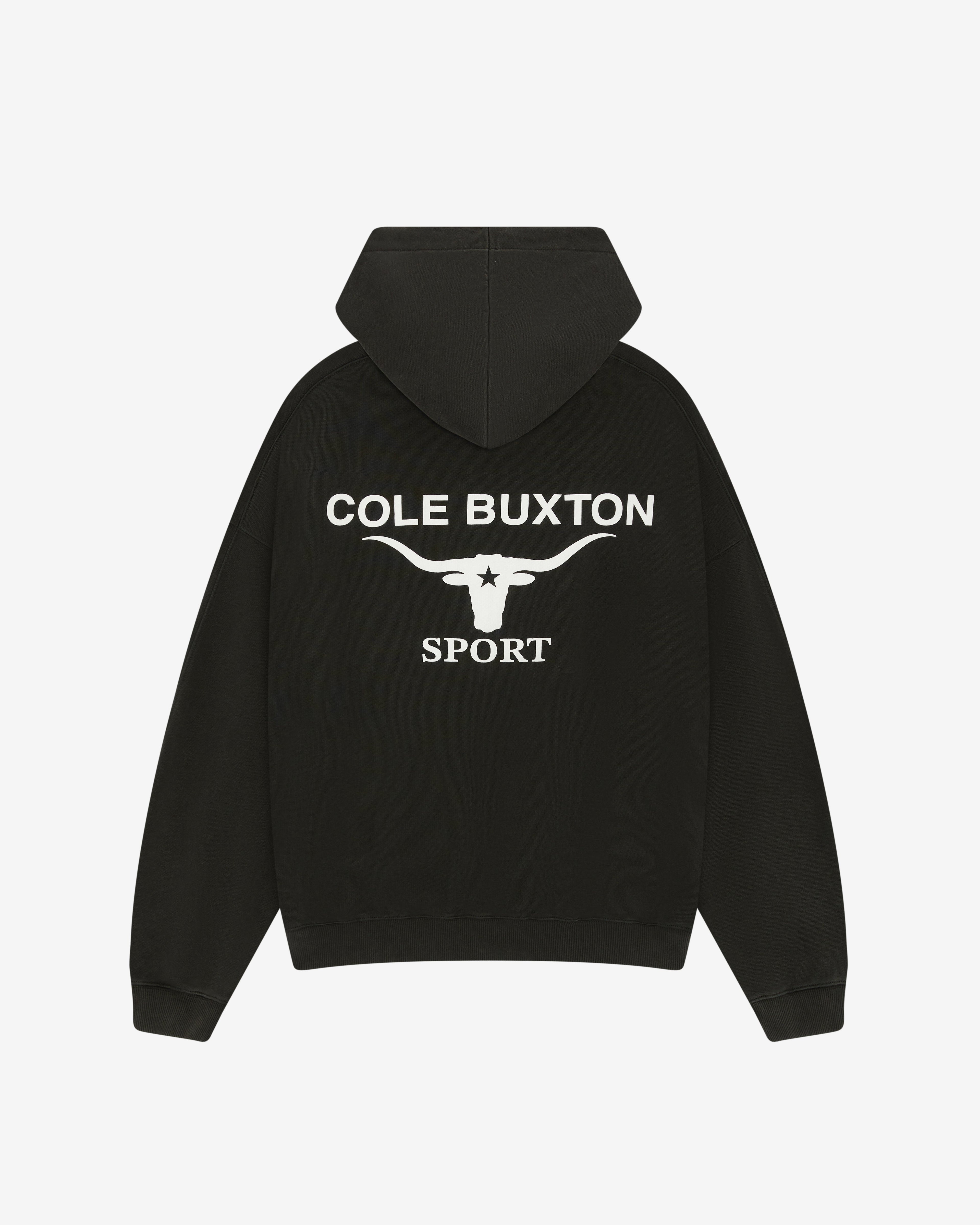 LONGHORN HOODIE - VINTAGE BLACK