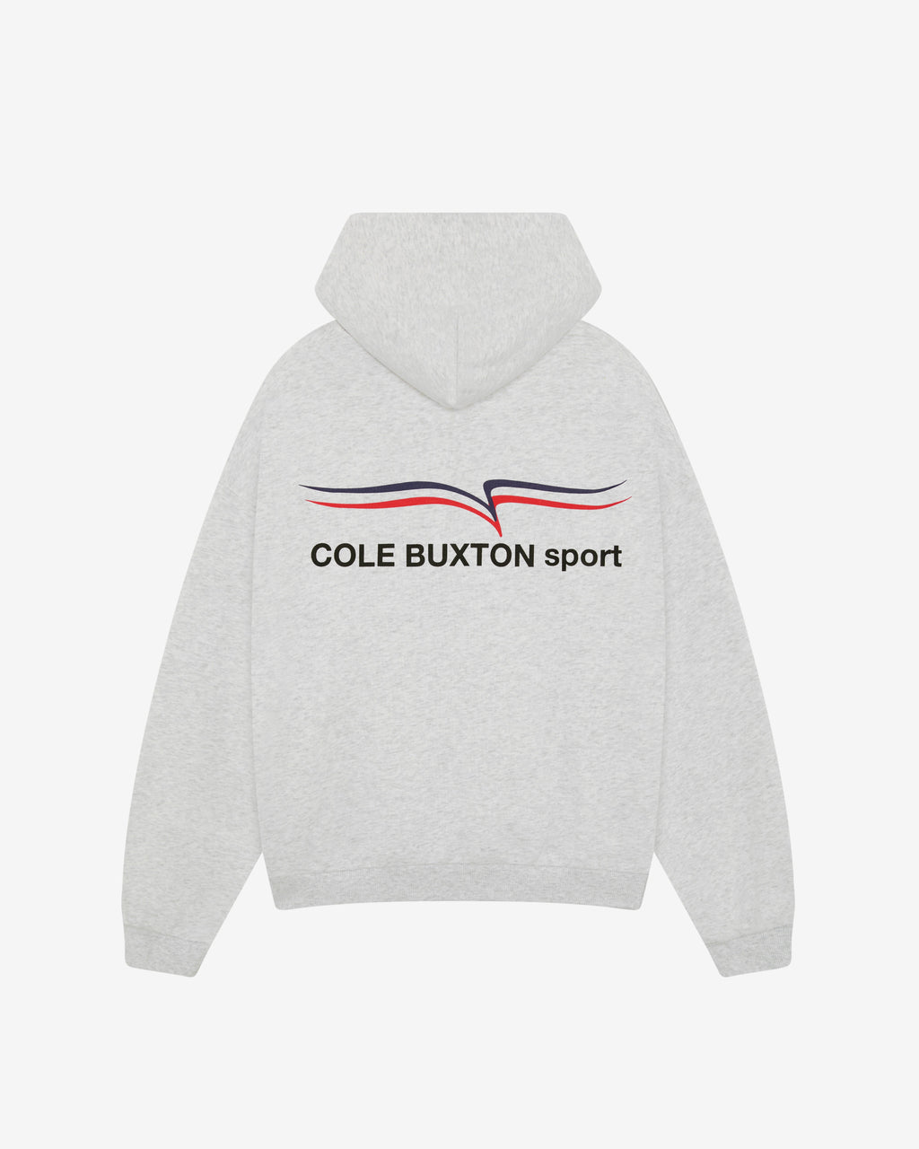 COLE BUXTON SPORT ZIPPED HOODIE - LIGHT GREY MARL