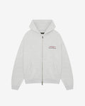 COLE BUXTON SPORT ZIPPED HOODIE - LIGHT GREY MARL