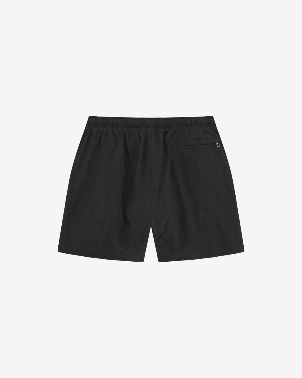 BRUSHED RIPSTOP SWIM SHORTS - BLACK