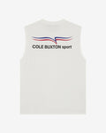 COLE BUXTON SPORT CUT OFF VEST - VINTAGE WHITE