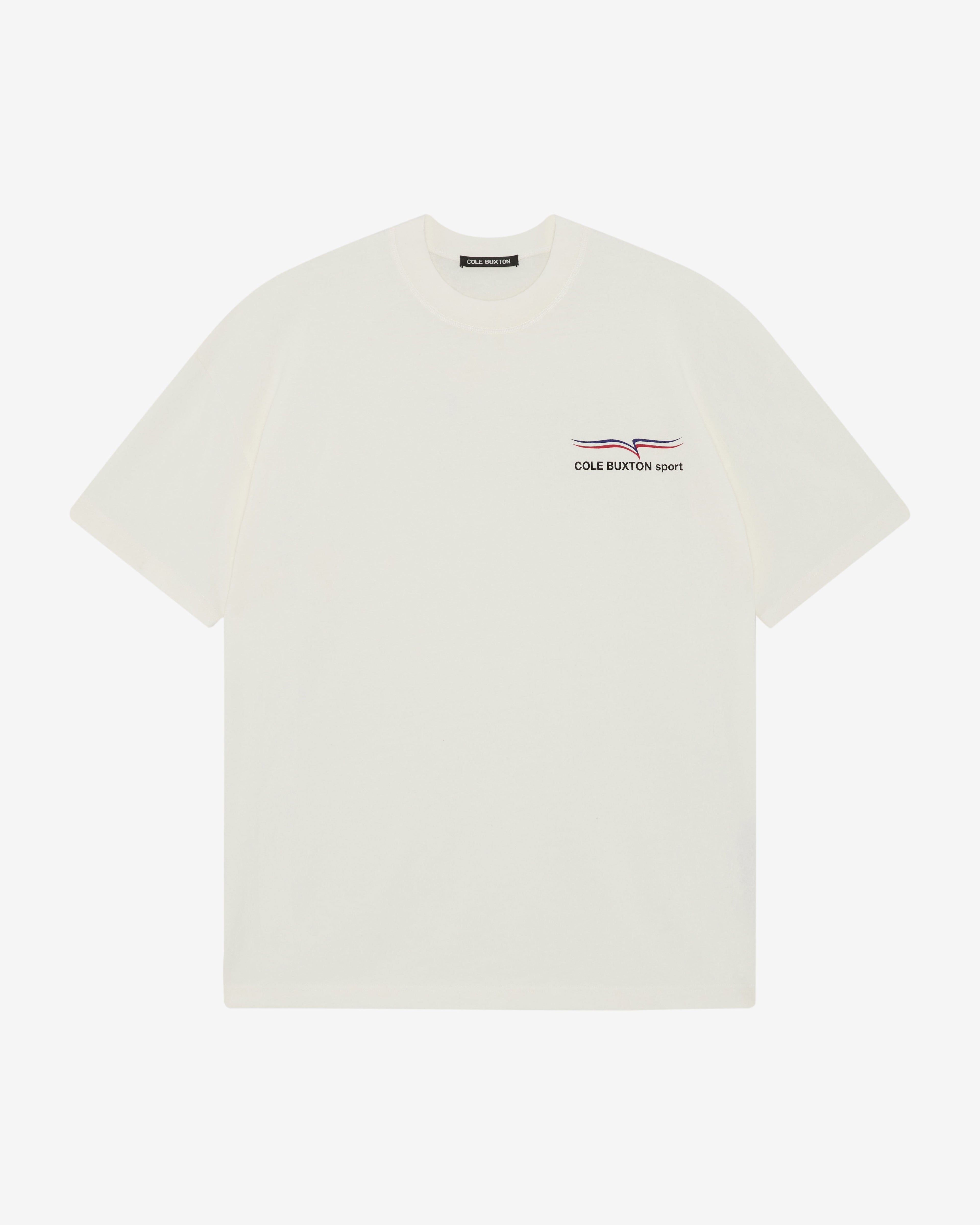 COLE BUXTON SPORT T-SHIRT - VINTAGE WHITE