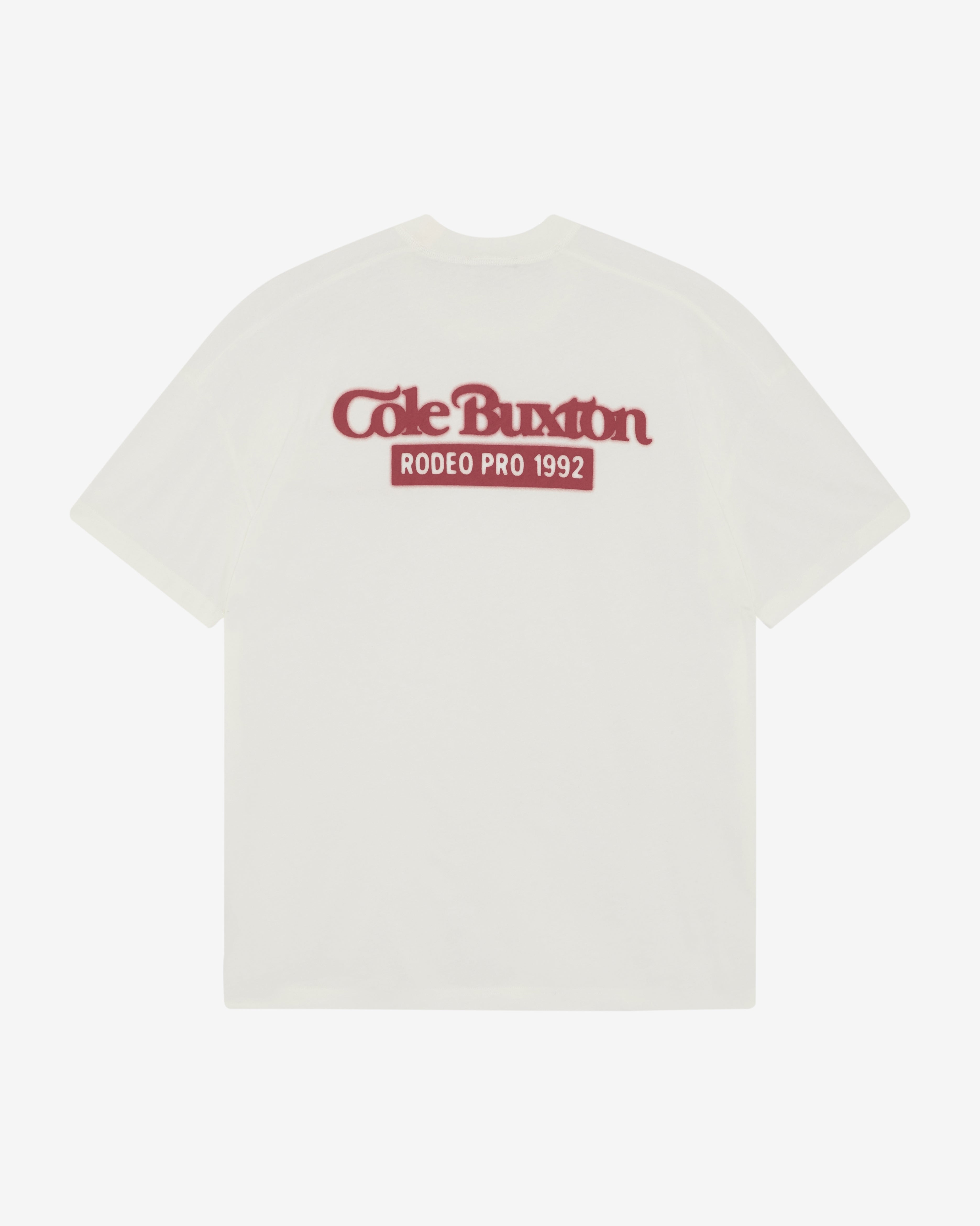 RODEO PRO T-SHIRT - VINTAGE WHITE/RED