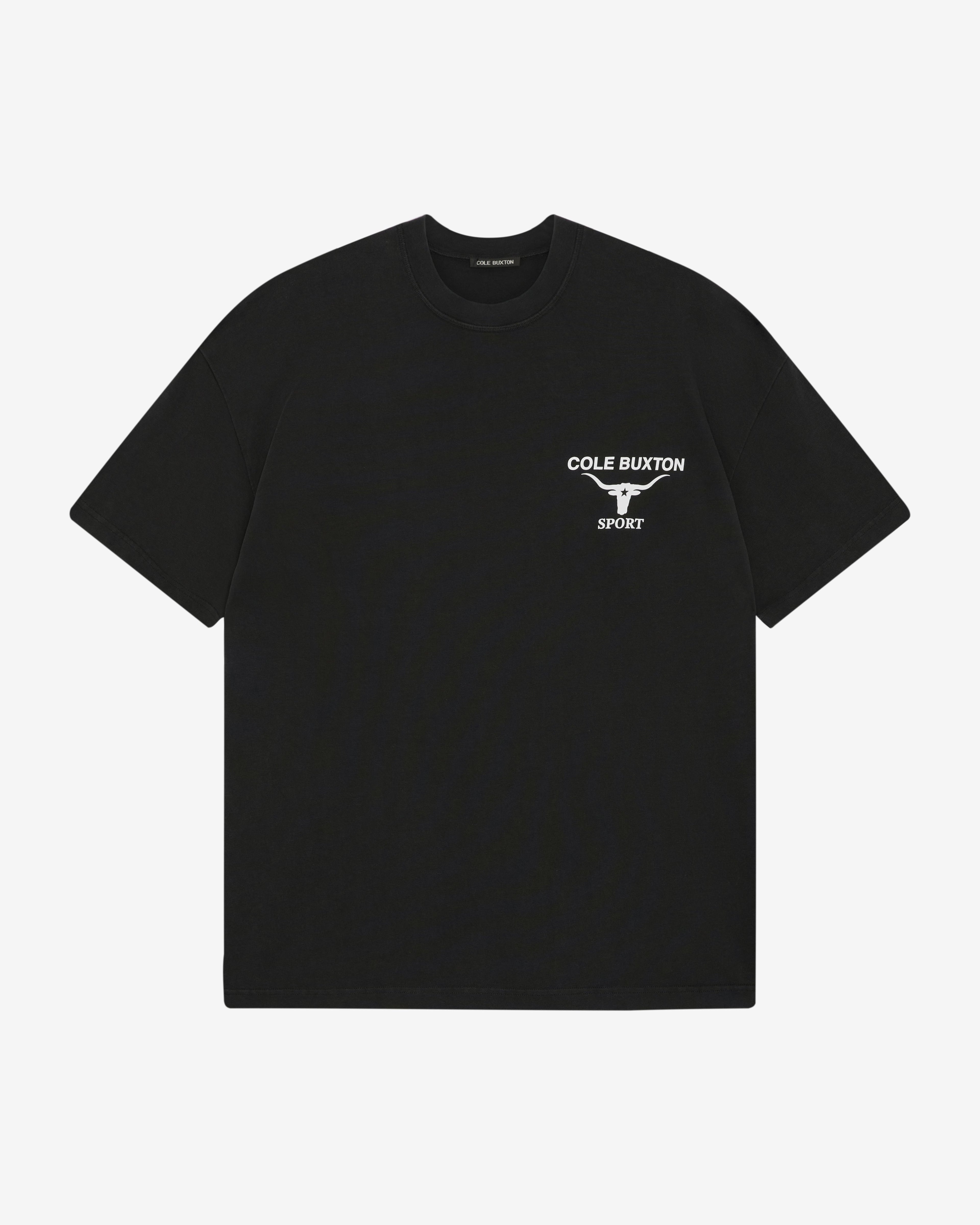 LONGHORN T-SHIRT - VINTAGE BLACK