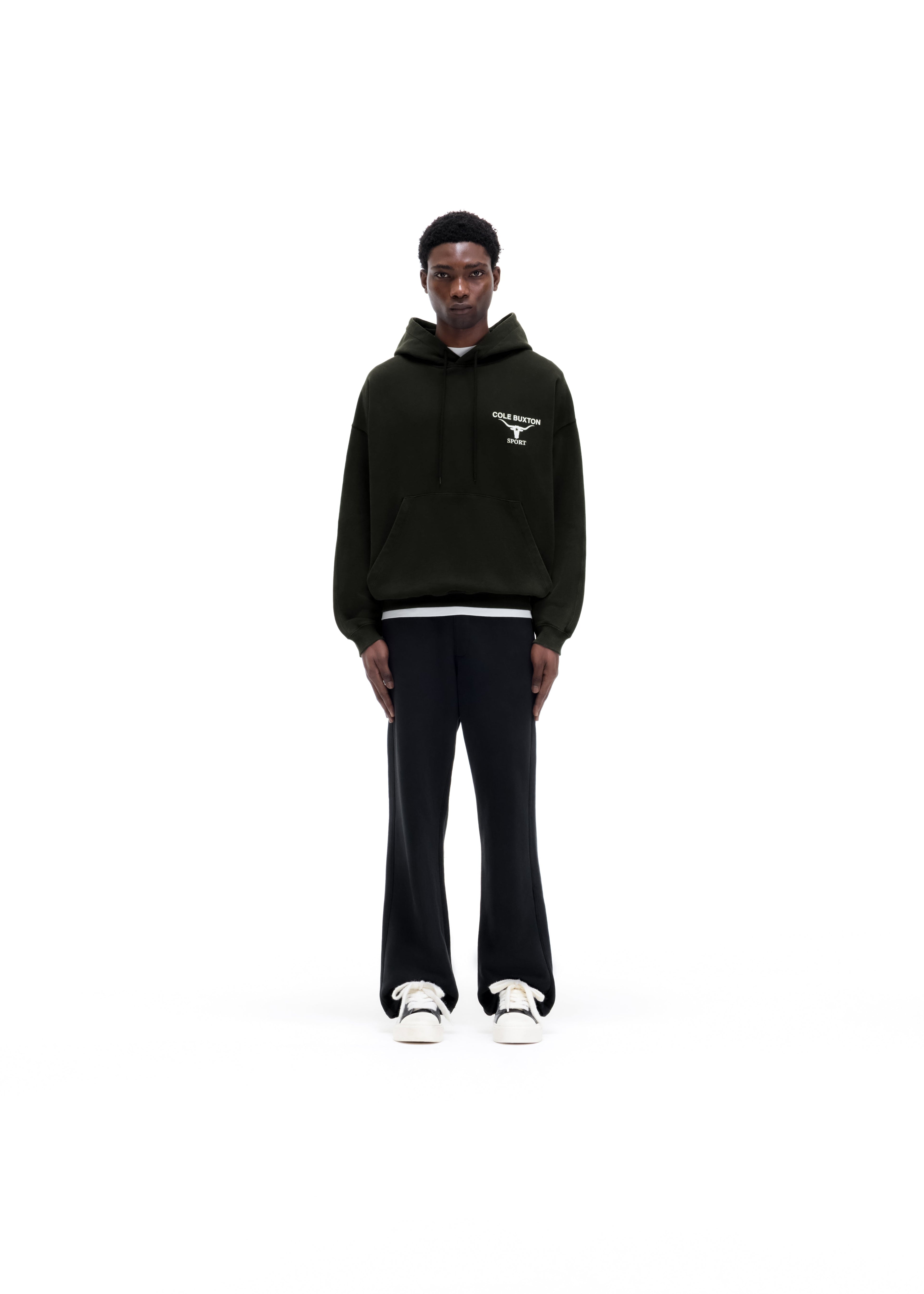 LONGHORN HOODIE - VINTAGE BLACK