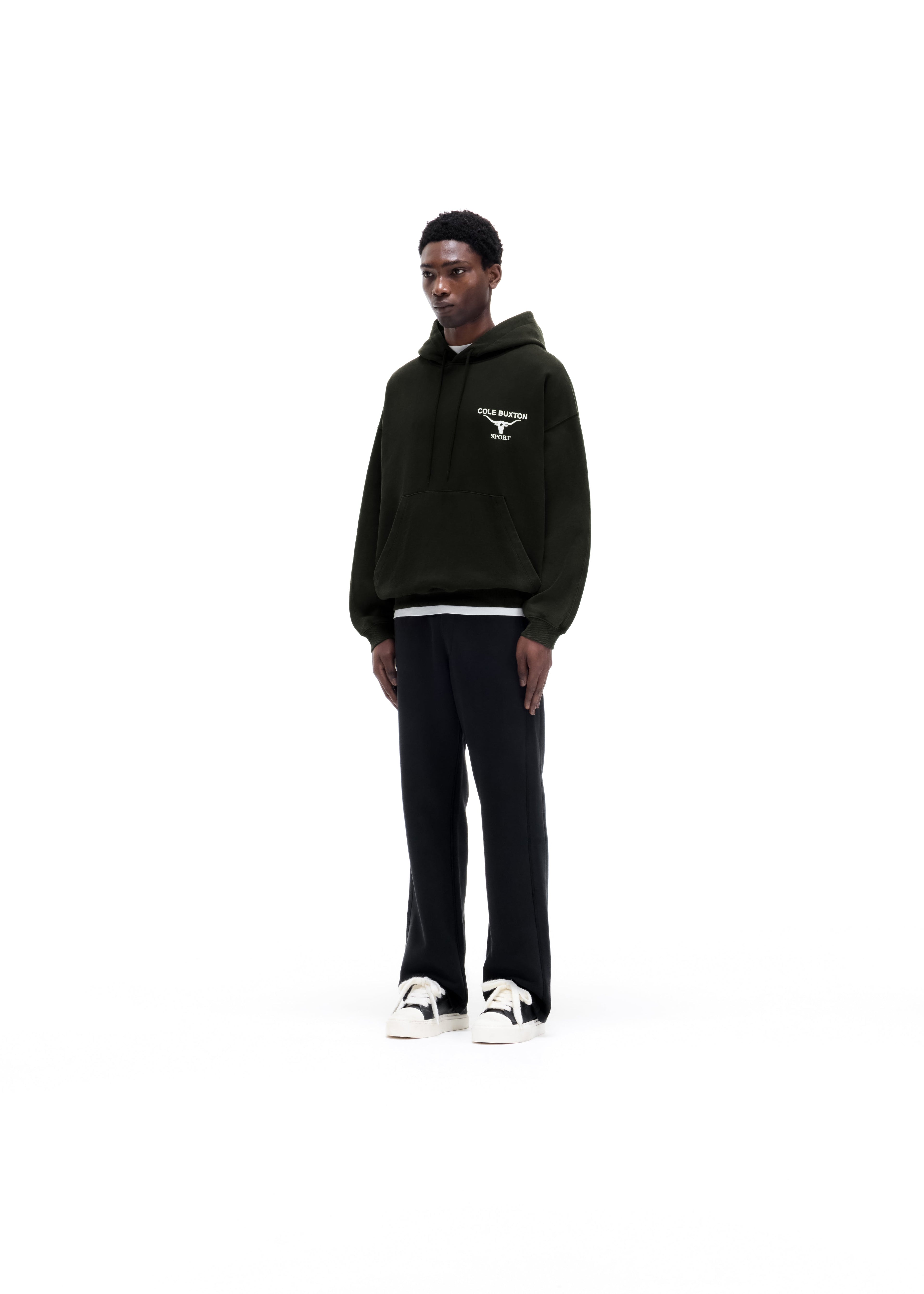 LONGHORN HOODIE - VINTAGE BLACK