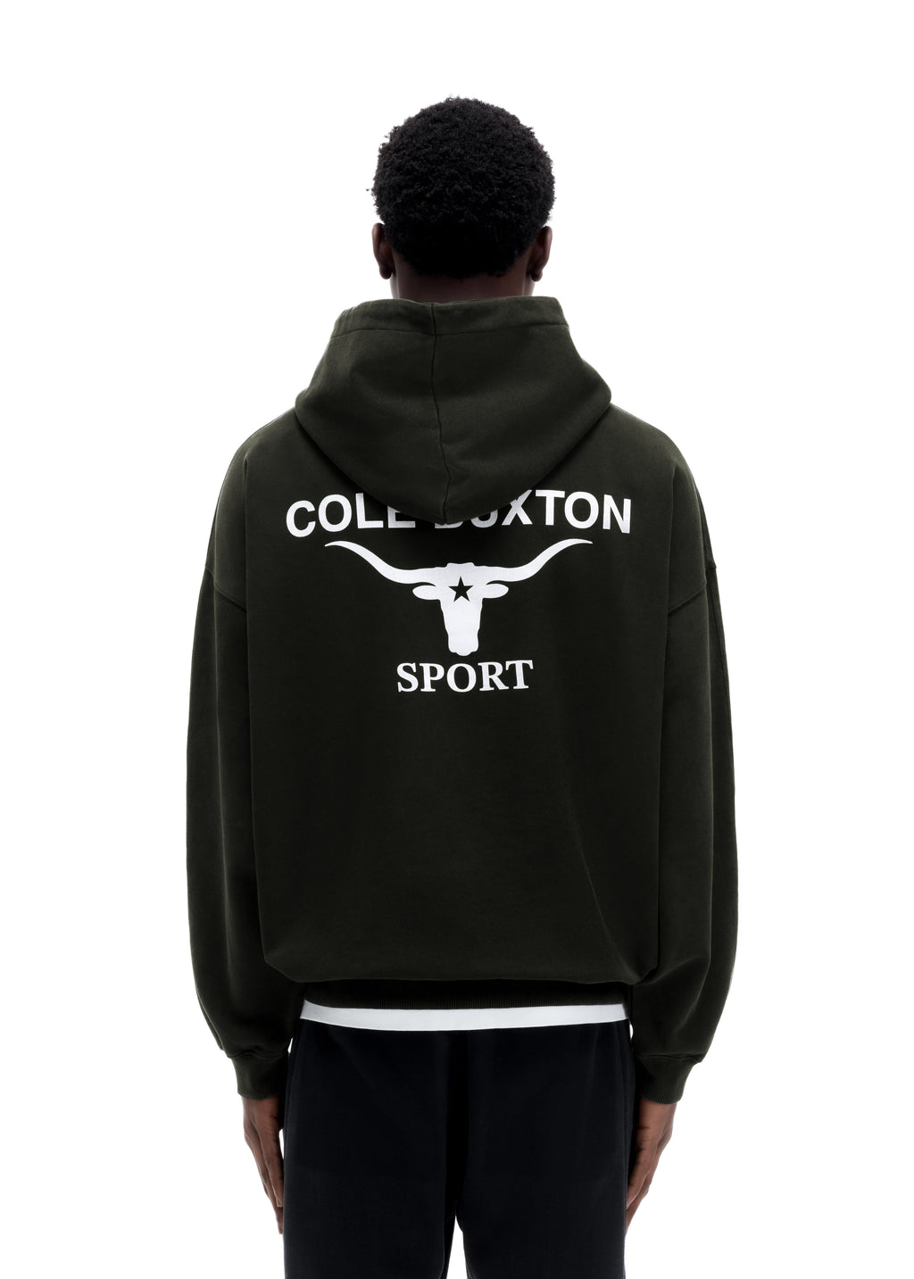 LONGHORN HOODIE - VINTAGE BLACK