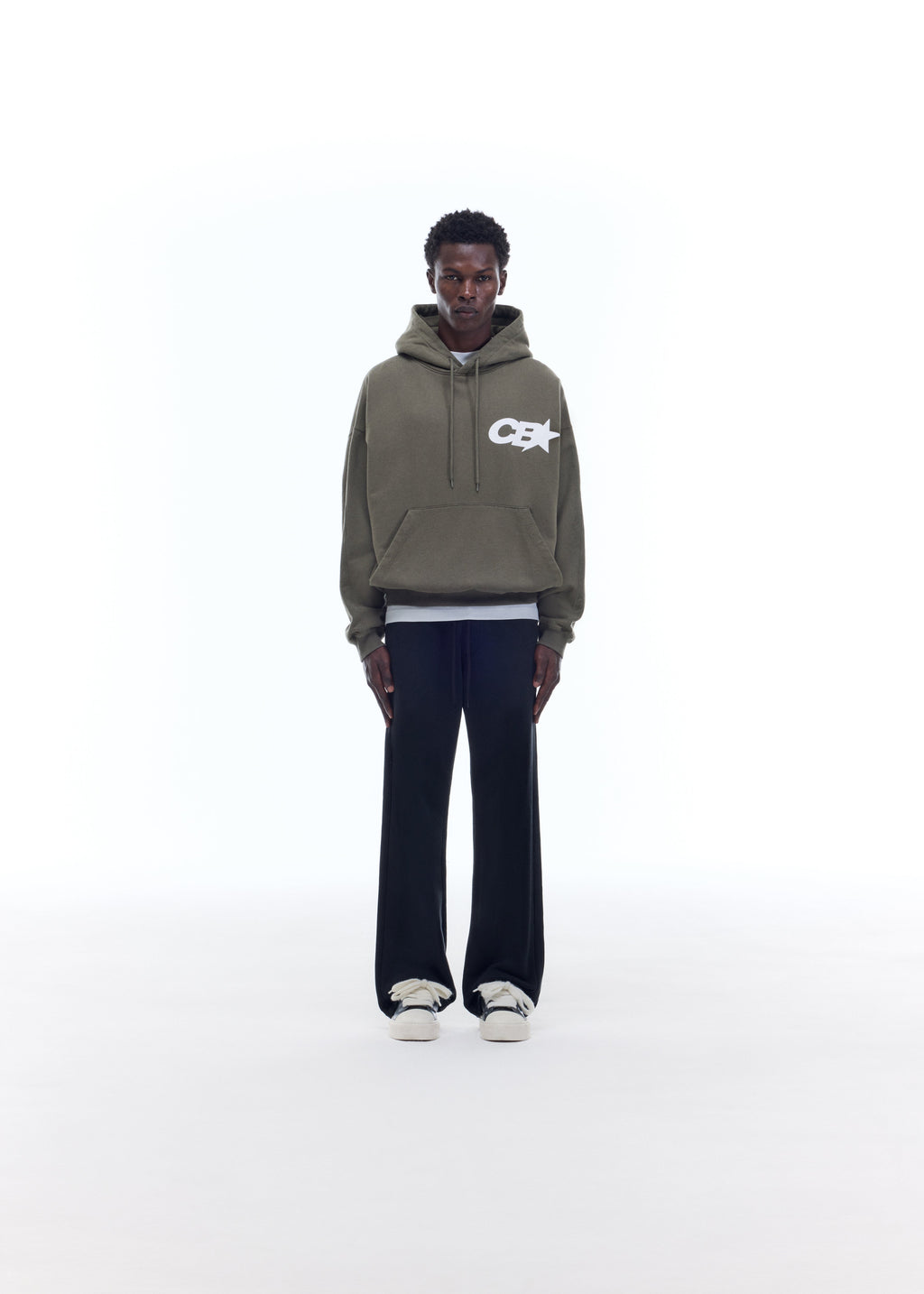 CB STAR RACING HOODIE - KHAKI