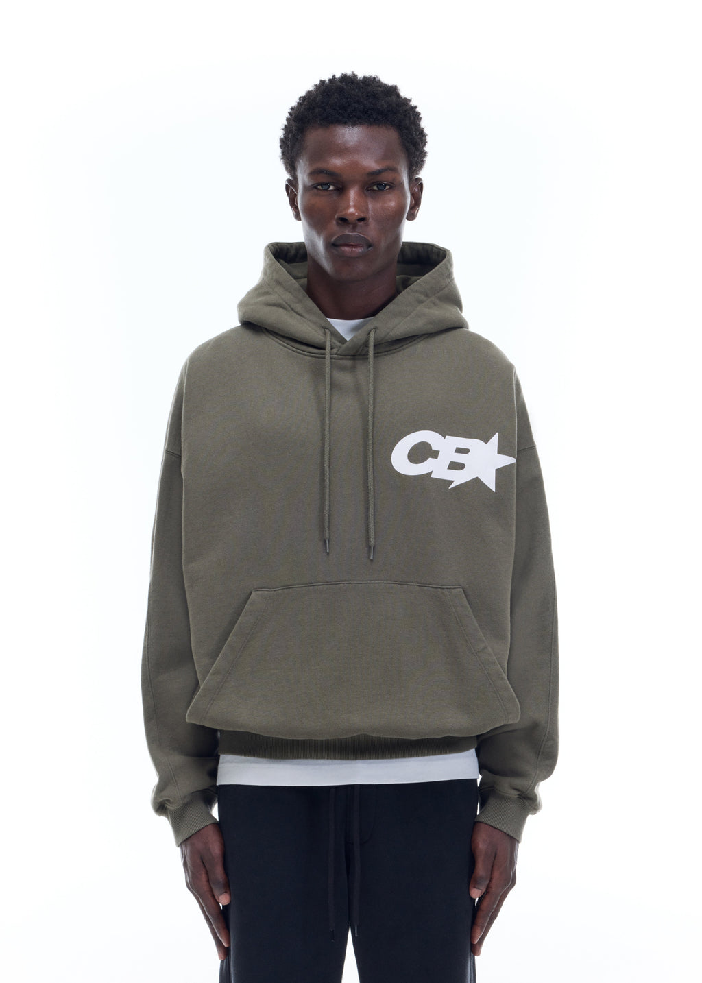 CB STAR RACING HOODIE - KHAKI