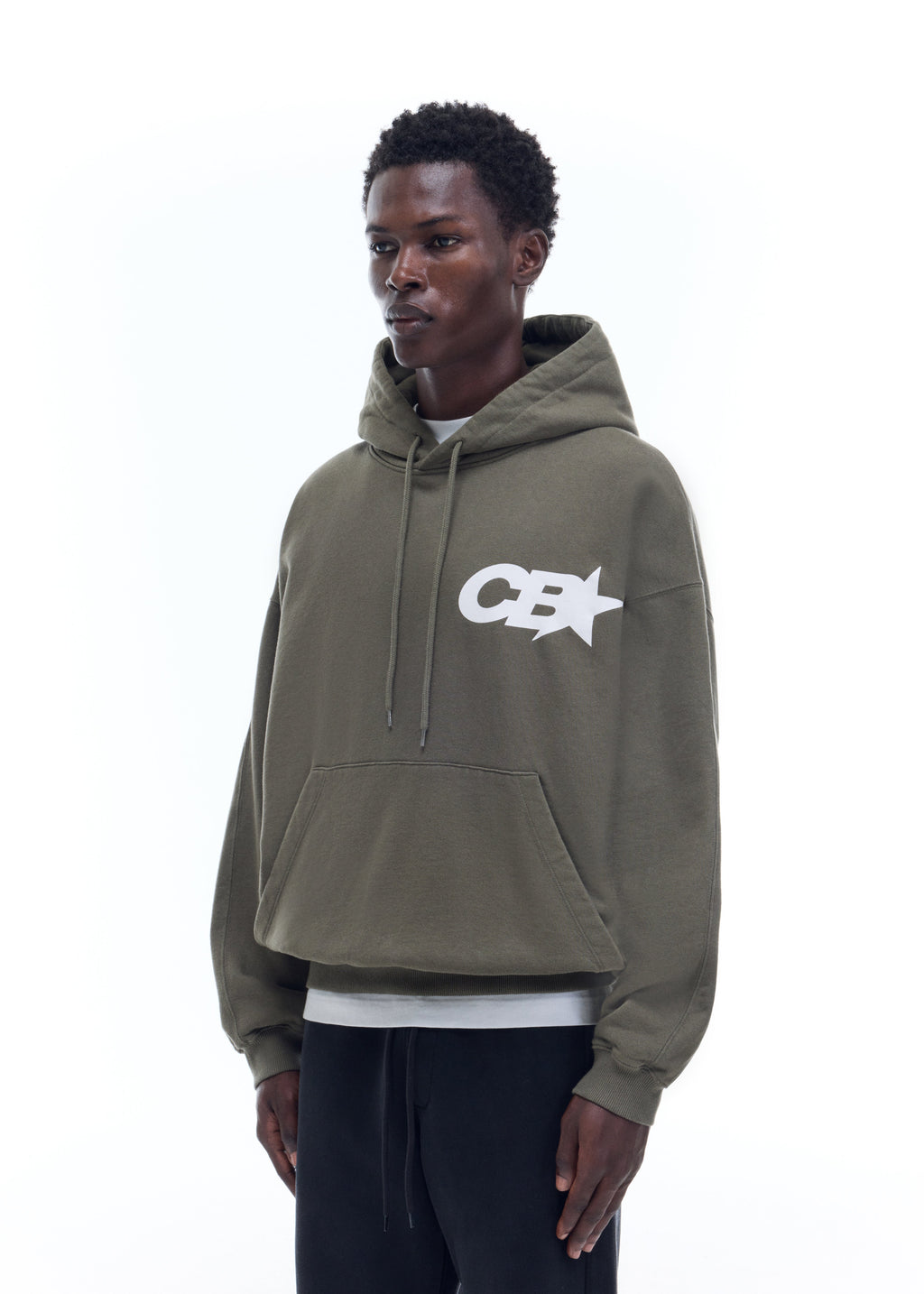 CB STAR RACING HOODIE - KHAKI