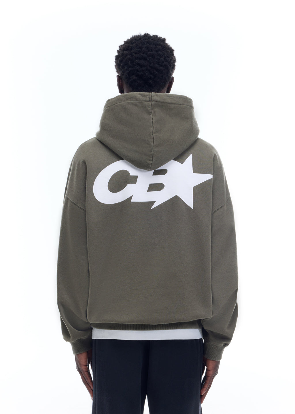 CB STAR RACING HOODIE - KHAKI