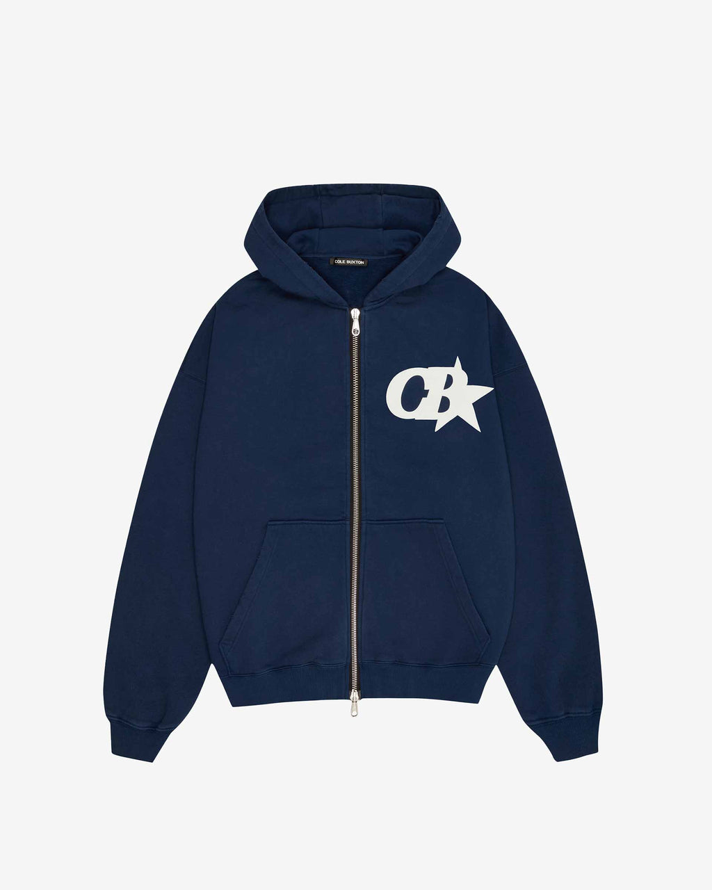 CB STAR ZIPPED HOODIE - NAVY