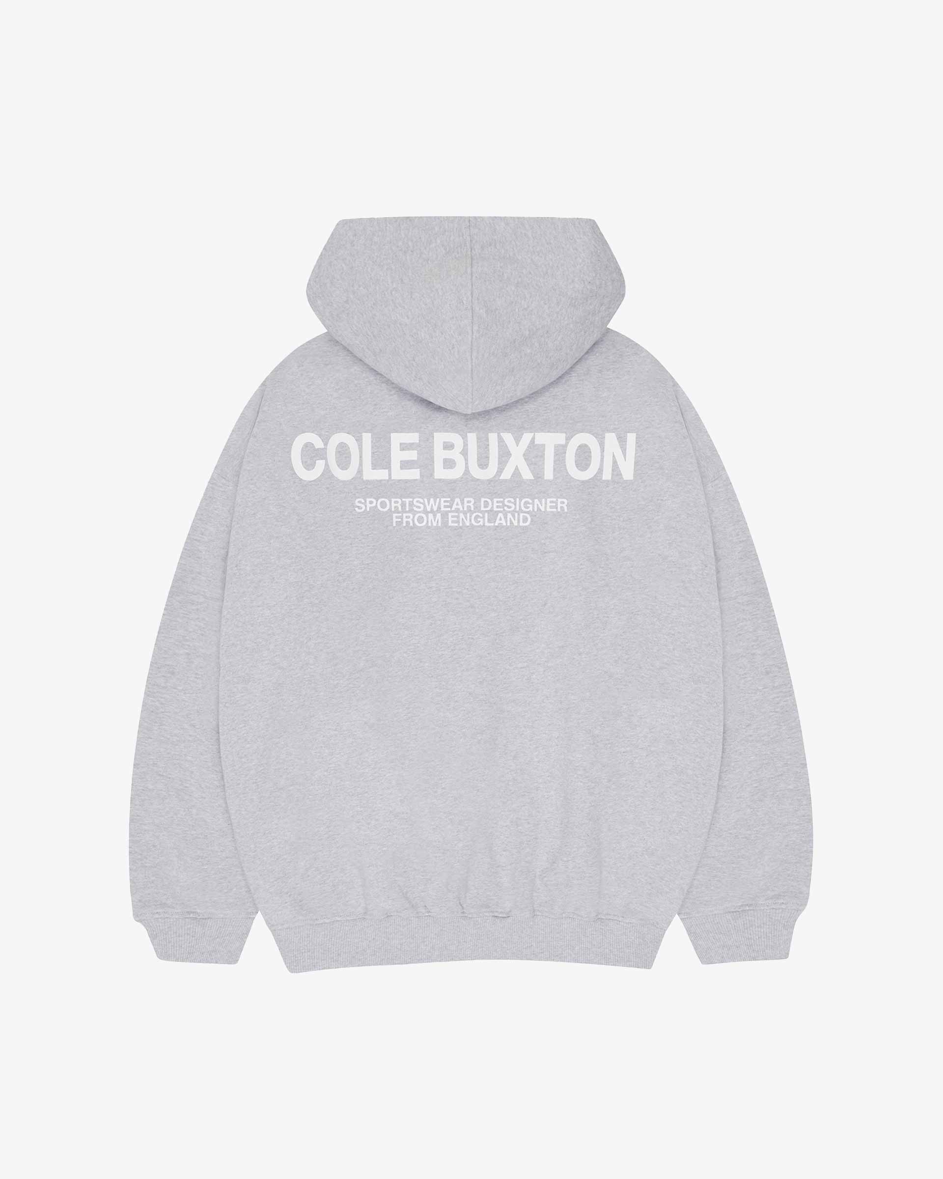 CB SPORTSWEAR HOODIE - LIGHT GREY MARL