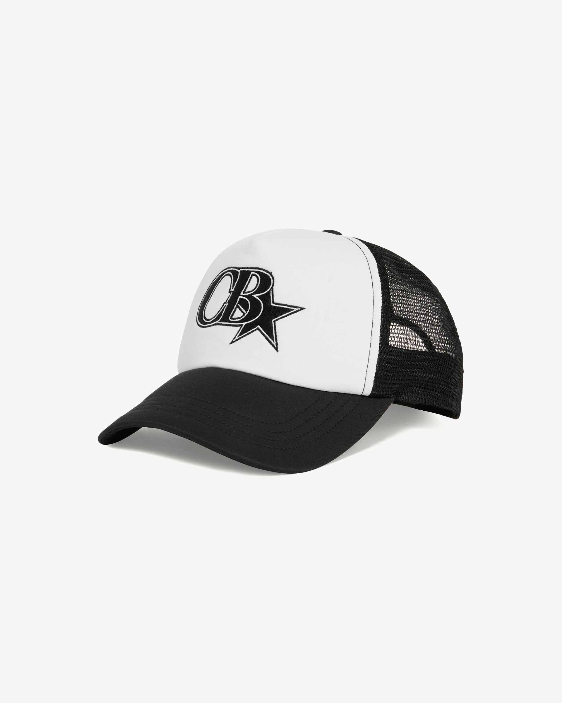 VINTAGE STAR TRUCKER CAP - BLACK