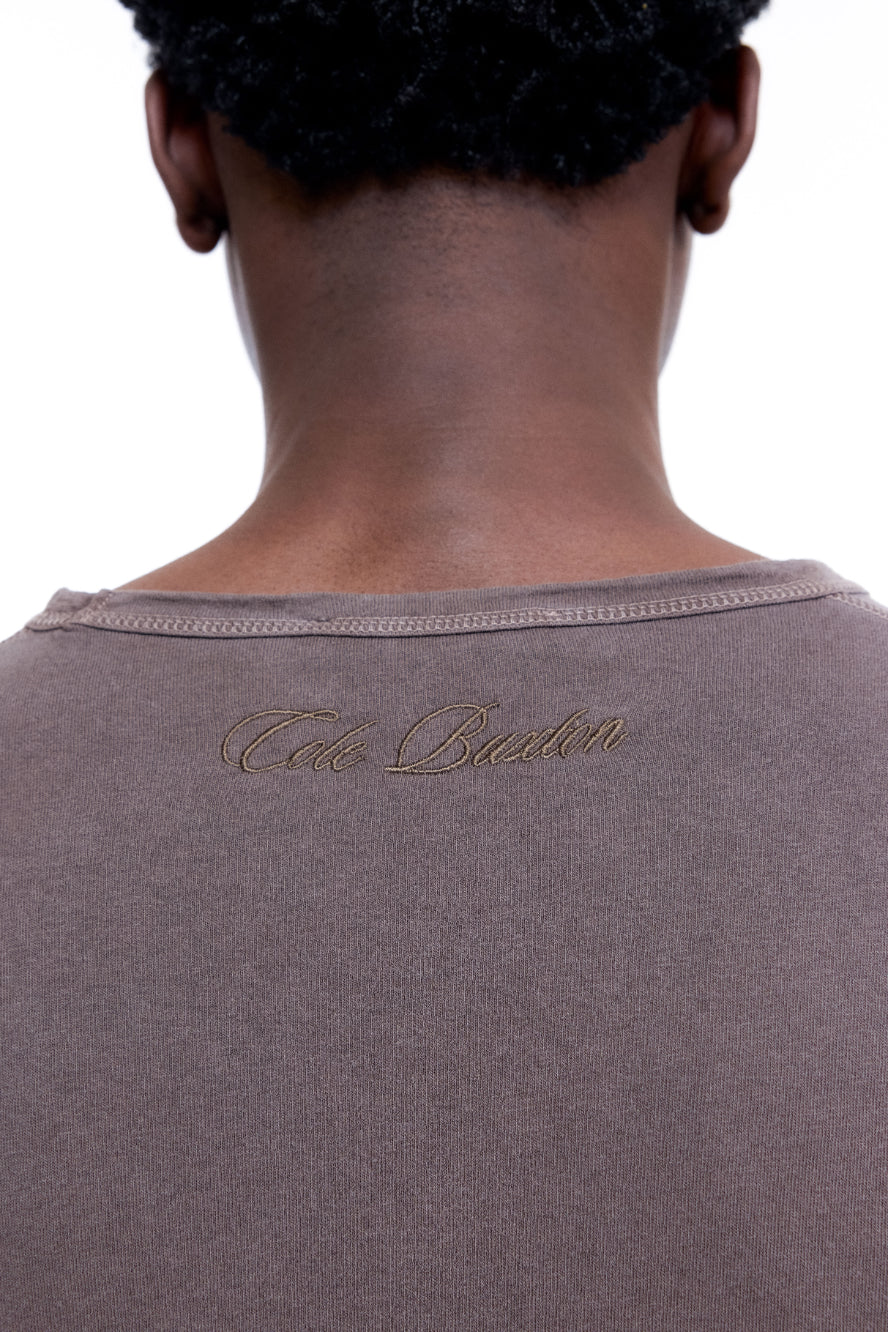 THE 'COLE' T-SHIRT - WASHED BROWN