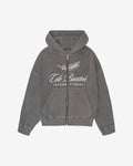 INTERNATIONAL ZIPPED HOODIE - OG WASHED BLACK