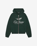 INTERNATIONAL ZIPPED HOODIE - FOREST GREEN
