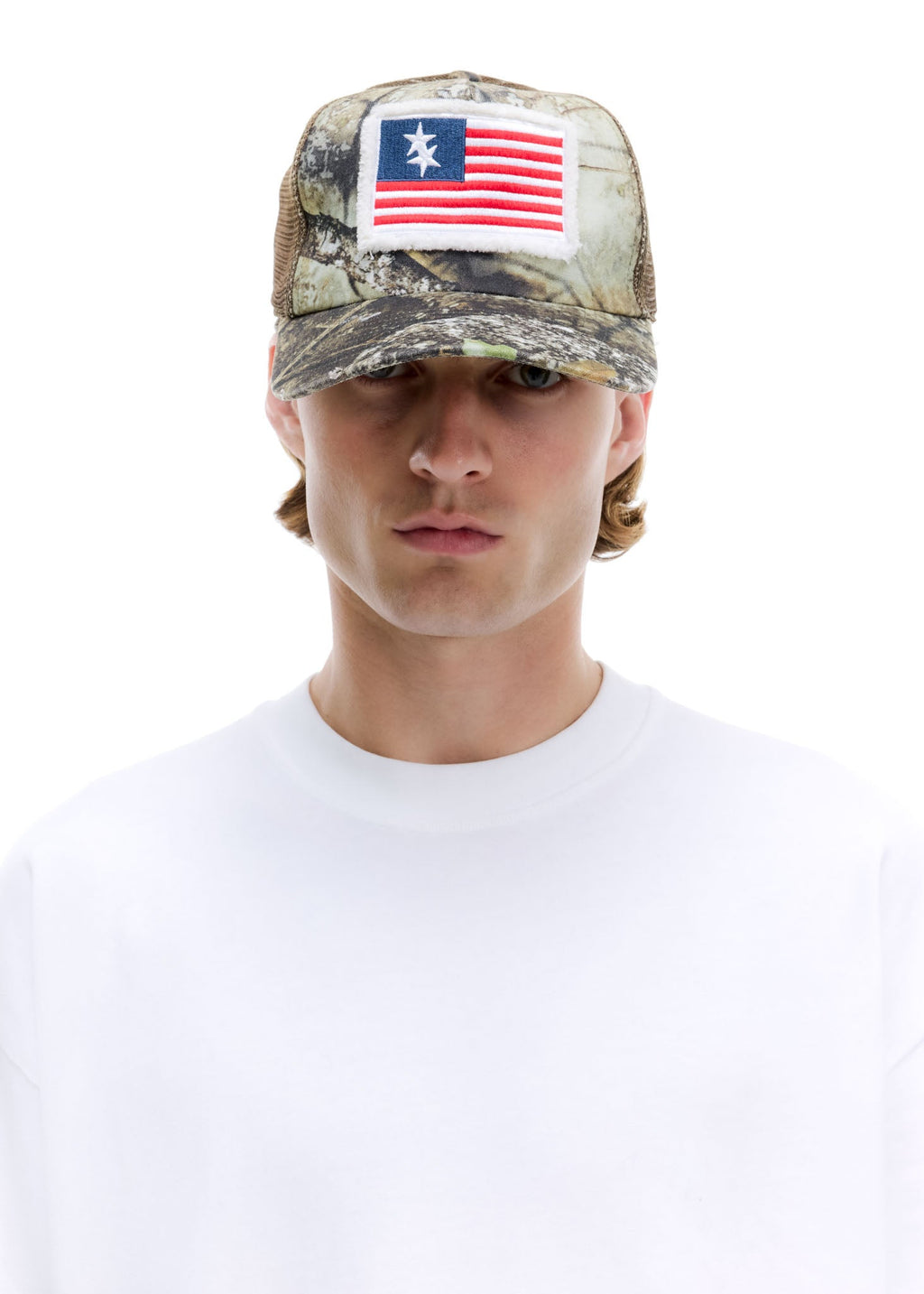 APX DOUBLE STAR FLAG CAP - REAL TREE APX