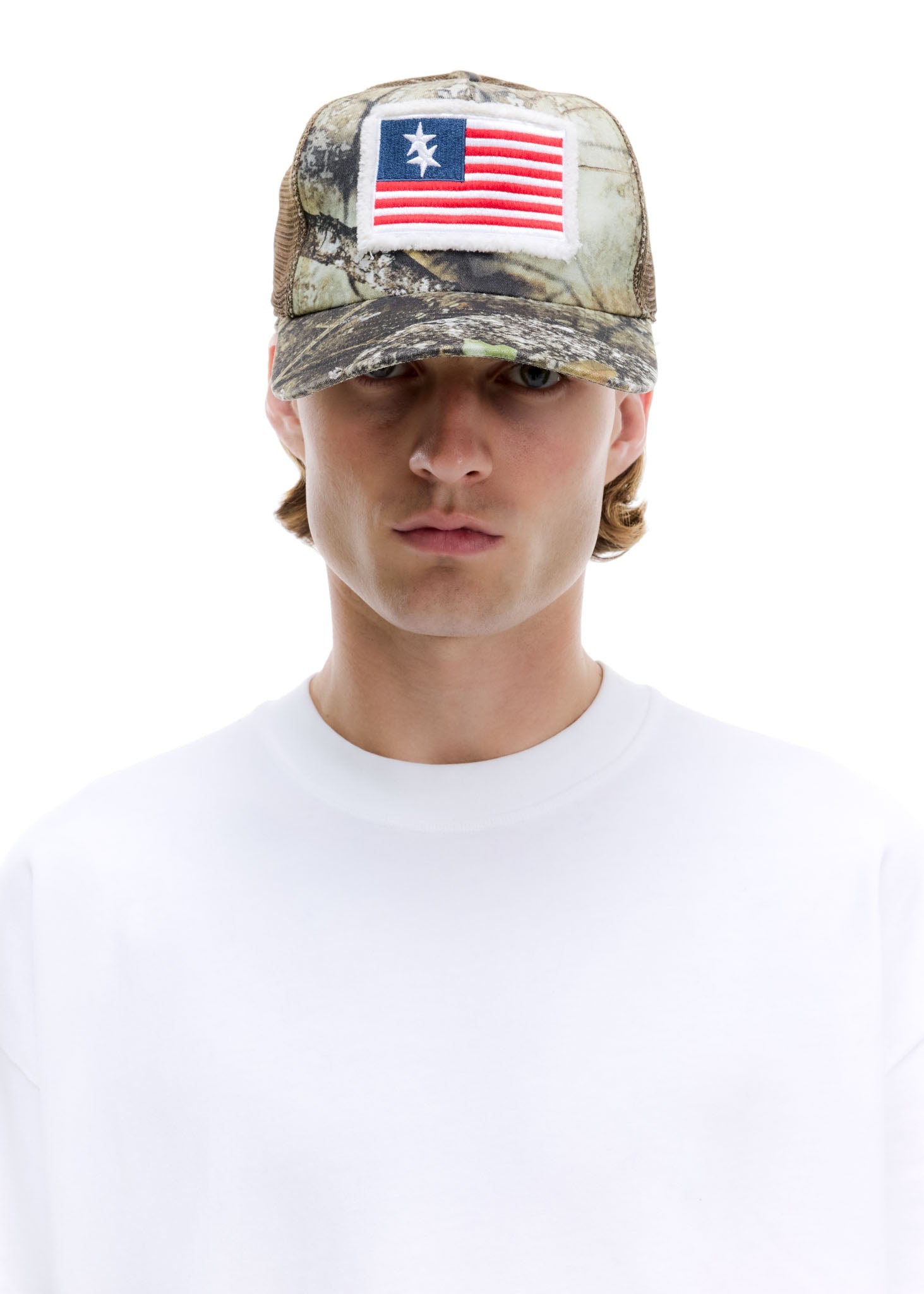 APX DOUBLE STAR FLAG CAP - REAL TREE APX