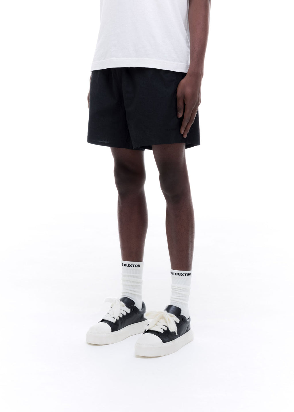 BRUSHED RIPSTOP SWIM SHORTS - BLACK