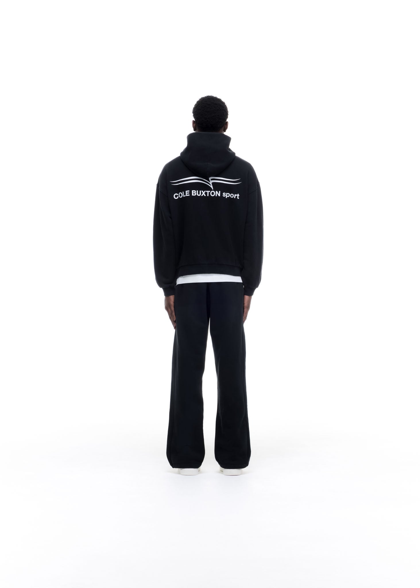 COLE BUXTON SPORT ZIPPED HOODIE - VINTAGE BLACK