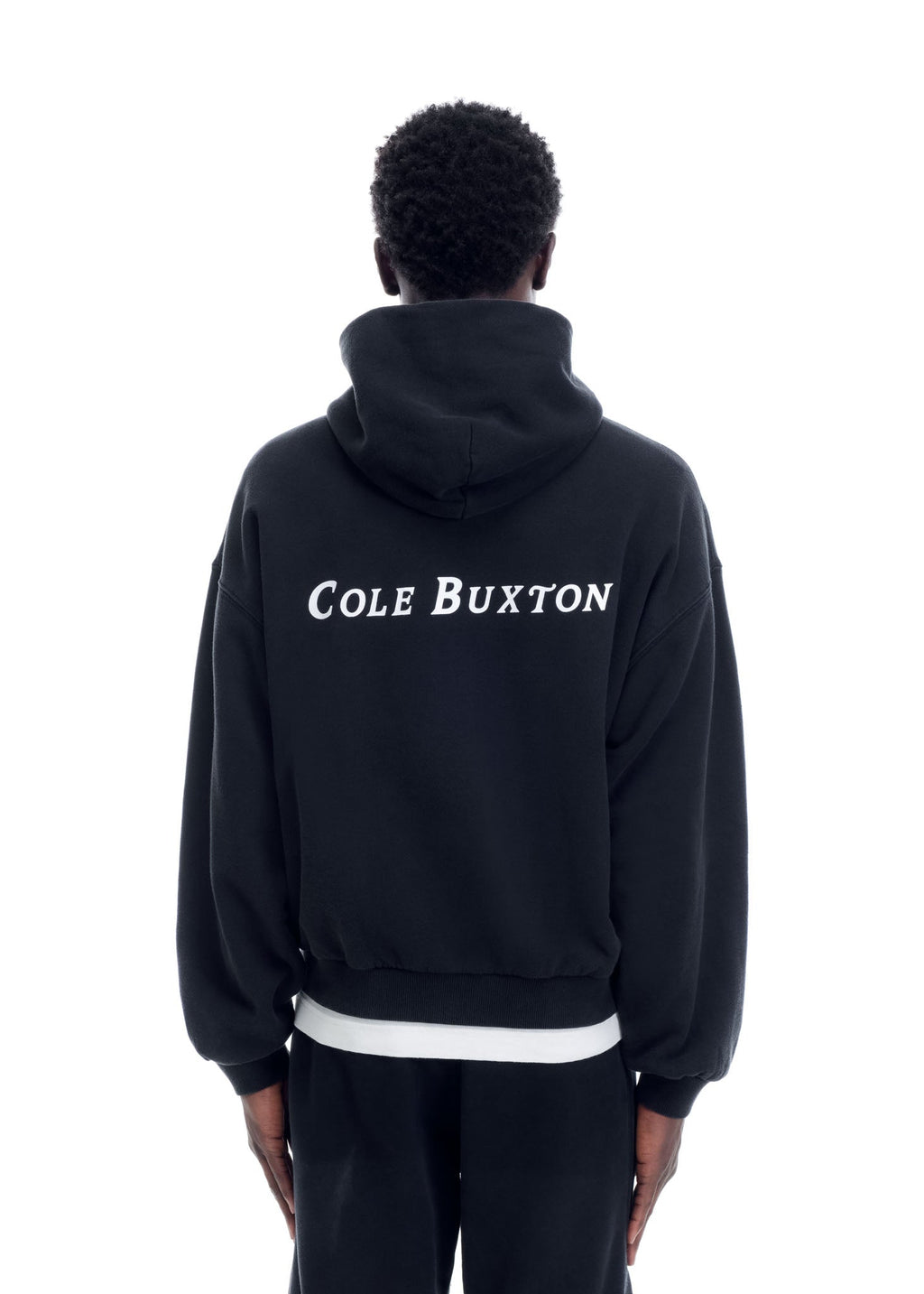 TWO STAR FLAG ZIPPED HOODIE - VINTAGE BLACK