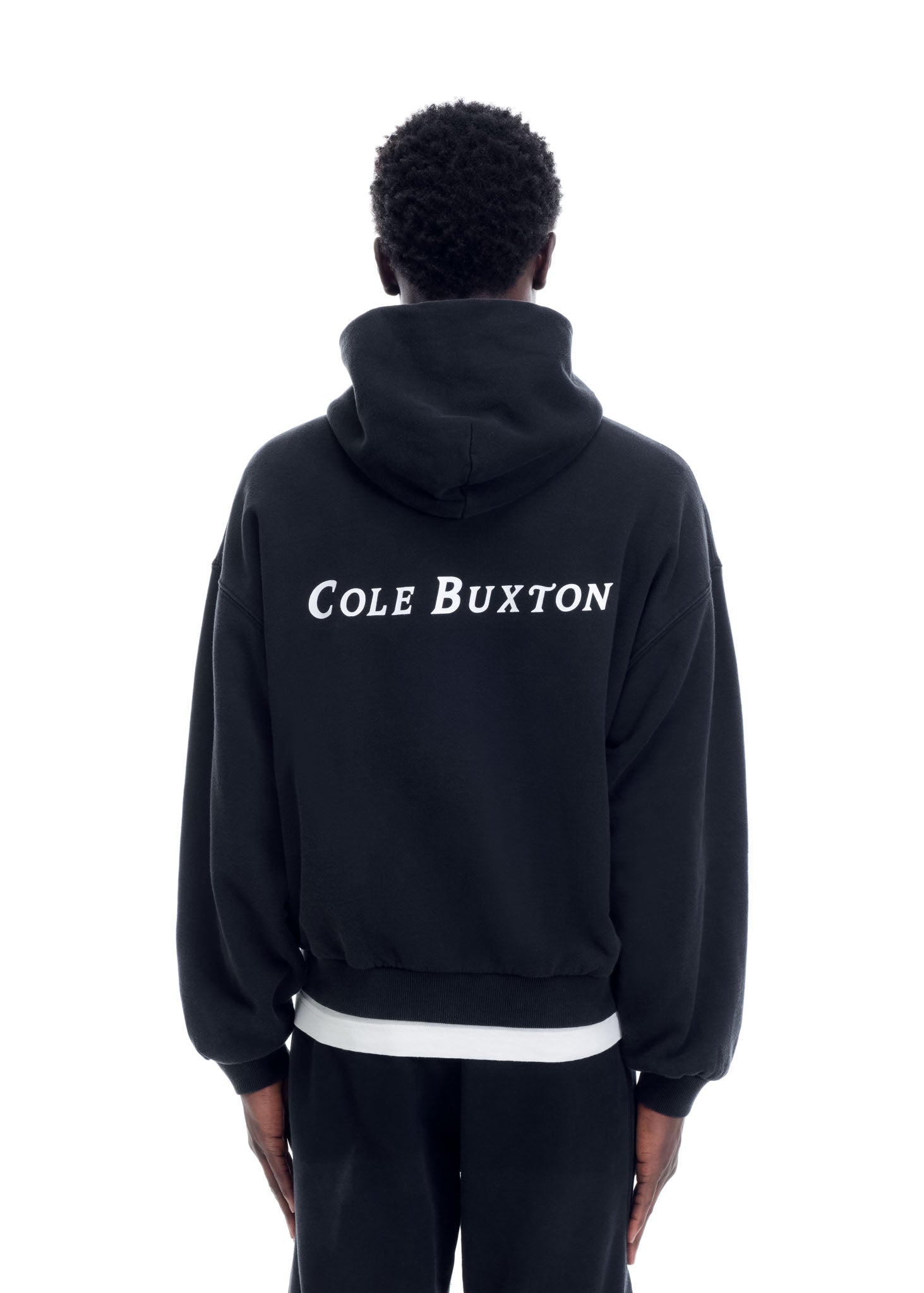 TWO STAR FLAG ZIPPED HOODIE - VINTAGE BLACK
