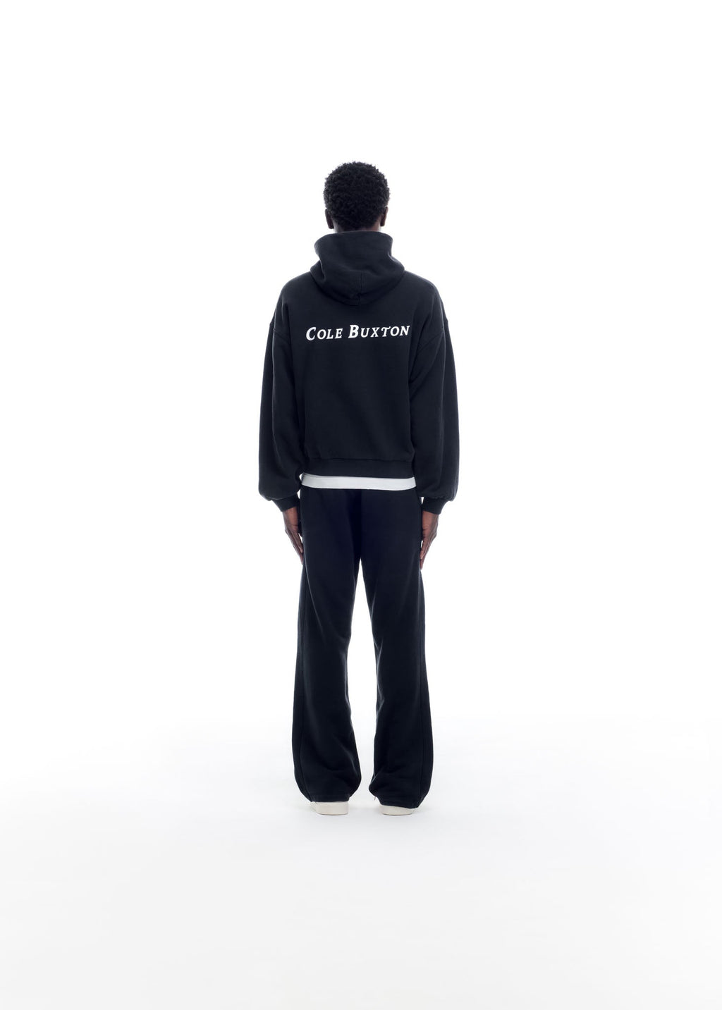 TWO STAR FLAG ZIPPED HOODIE - VINTAGE BLACK