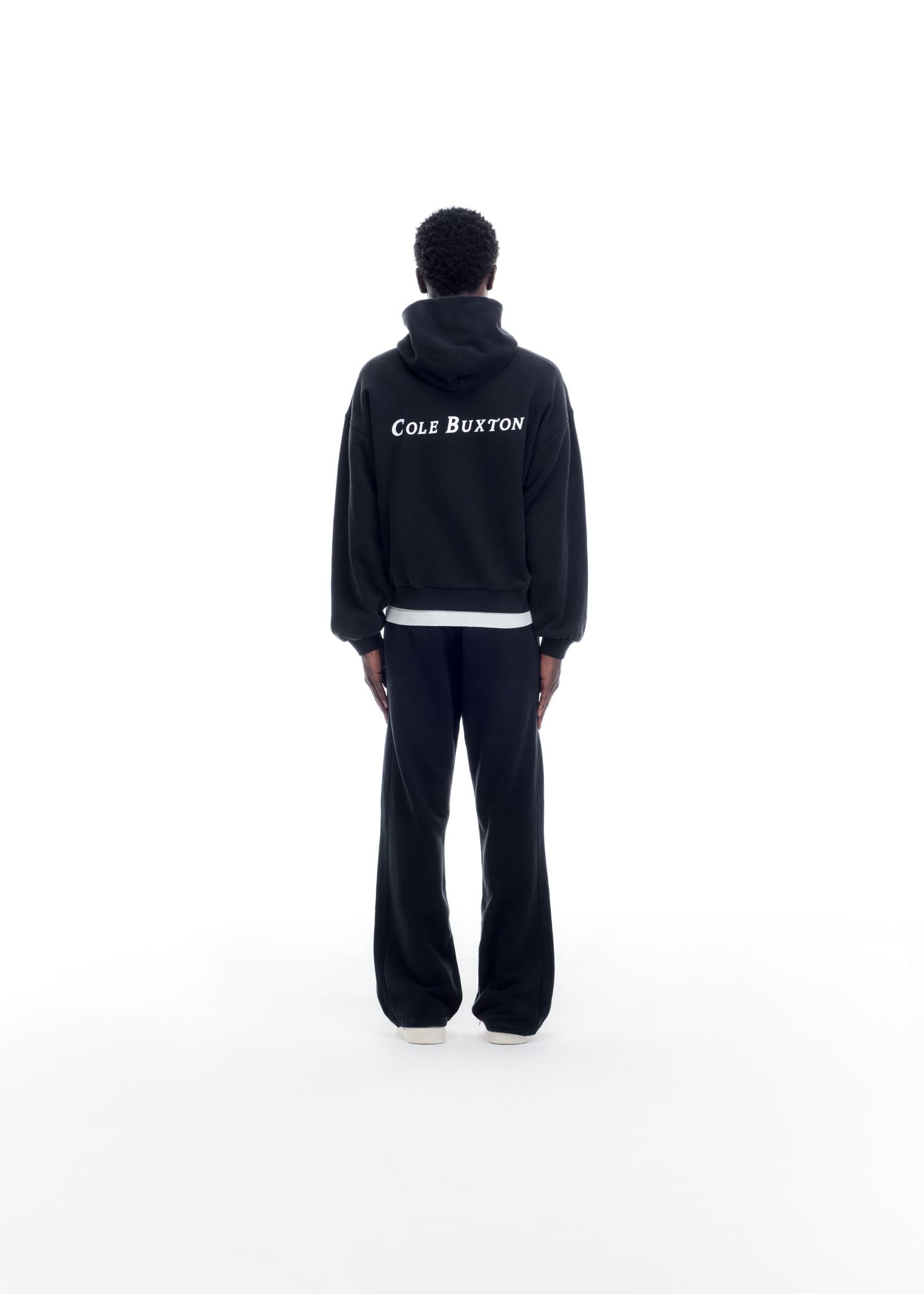 TWO STAR FLAG ZIPPED HOODIE - VINTAGE BLACK