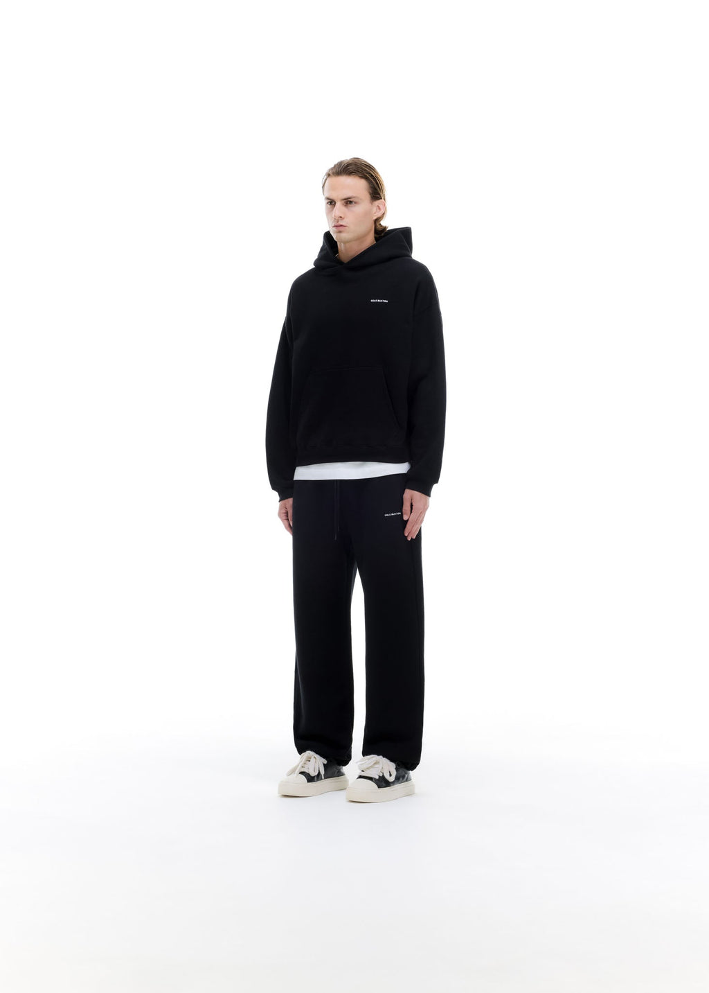VINTAGE MINI LOGO HOODIE - BLACK