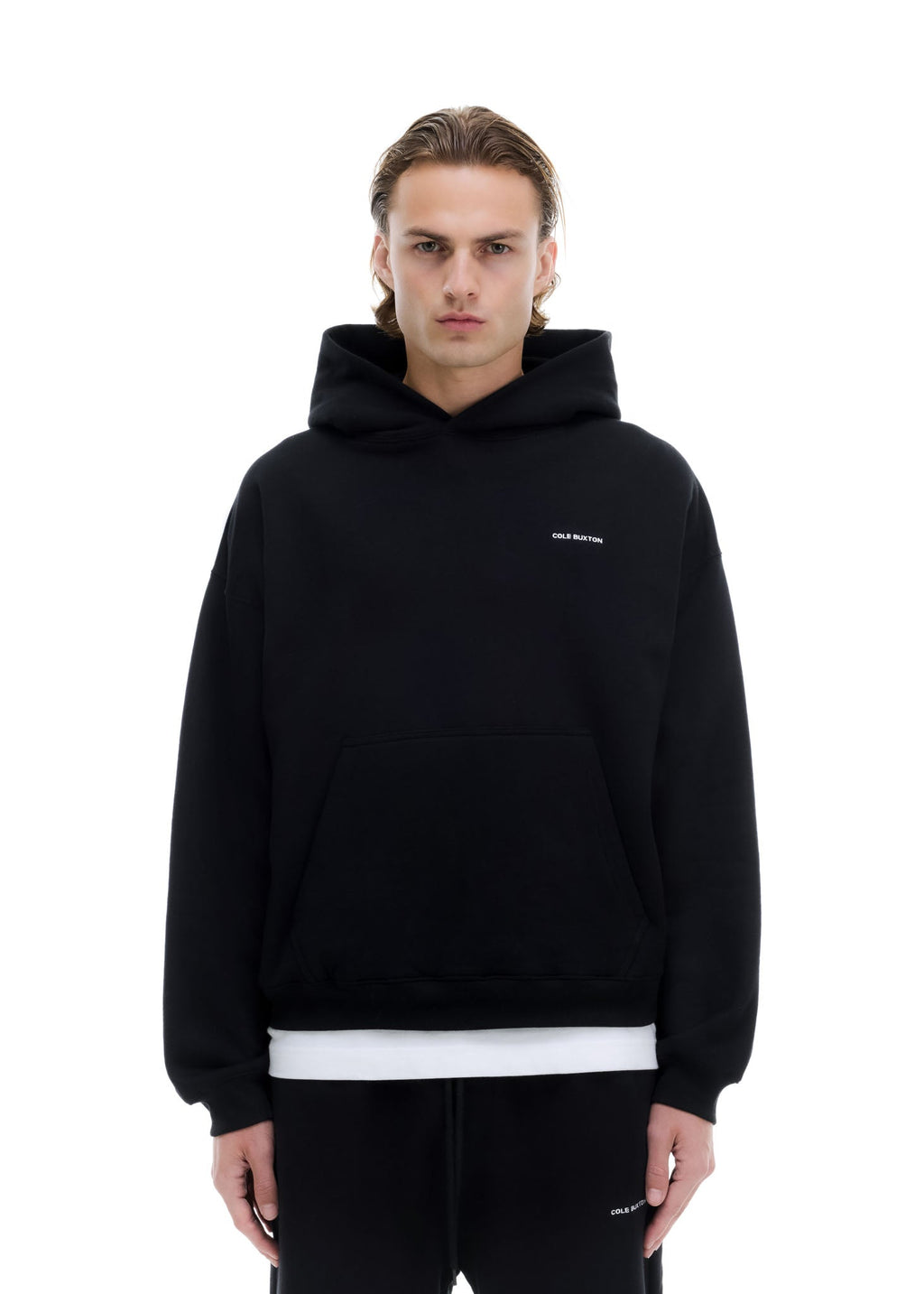 VINTAGE MINI LOGO HOODIE - BLACK