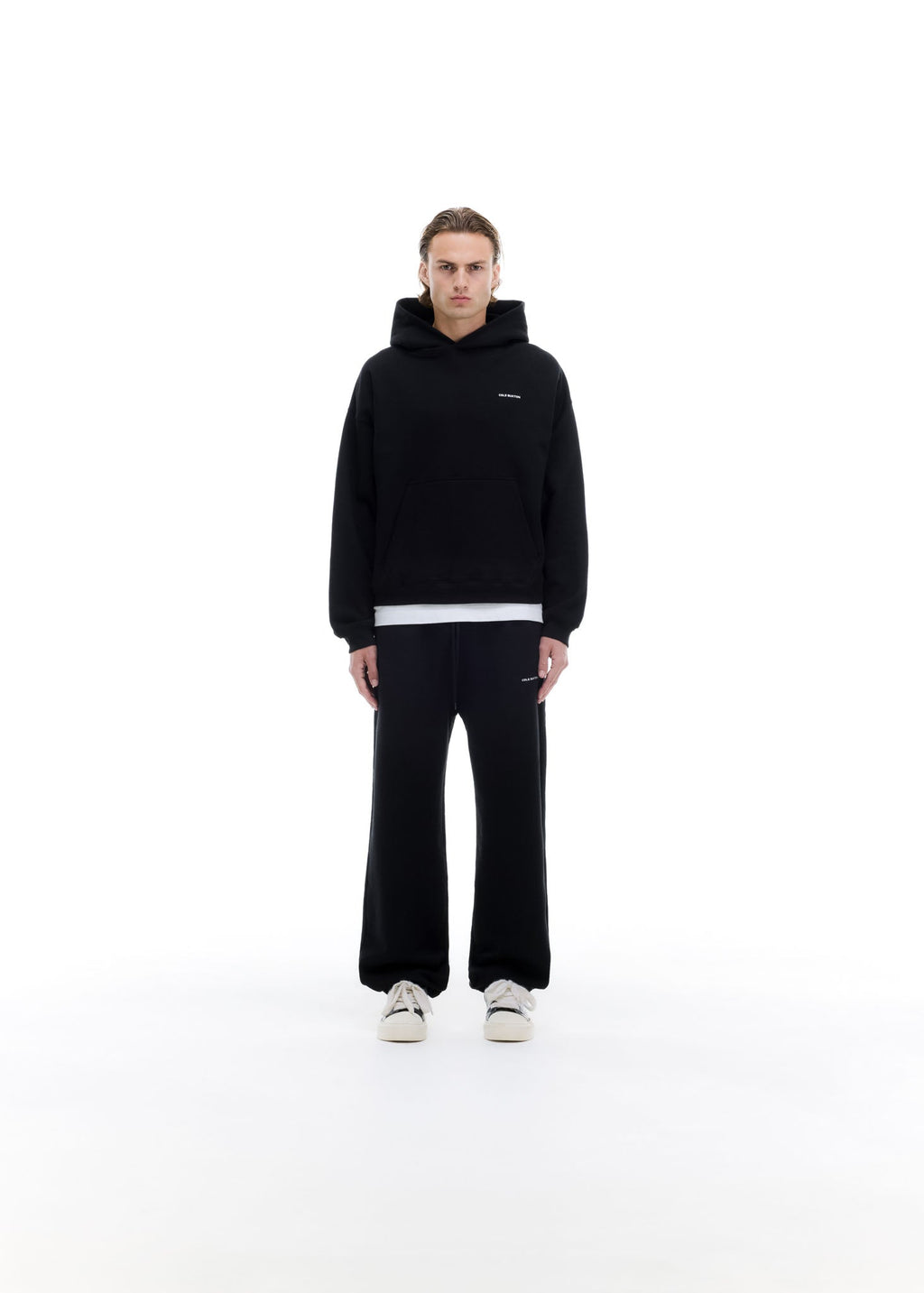 VINTAGE MINI LOGO HOODIE - BLACK