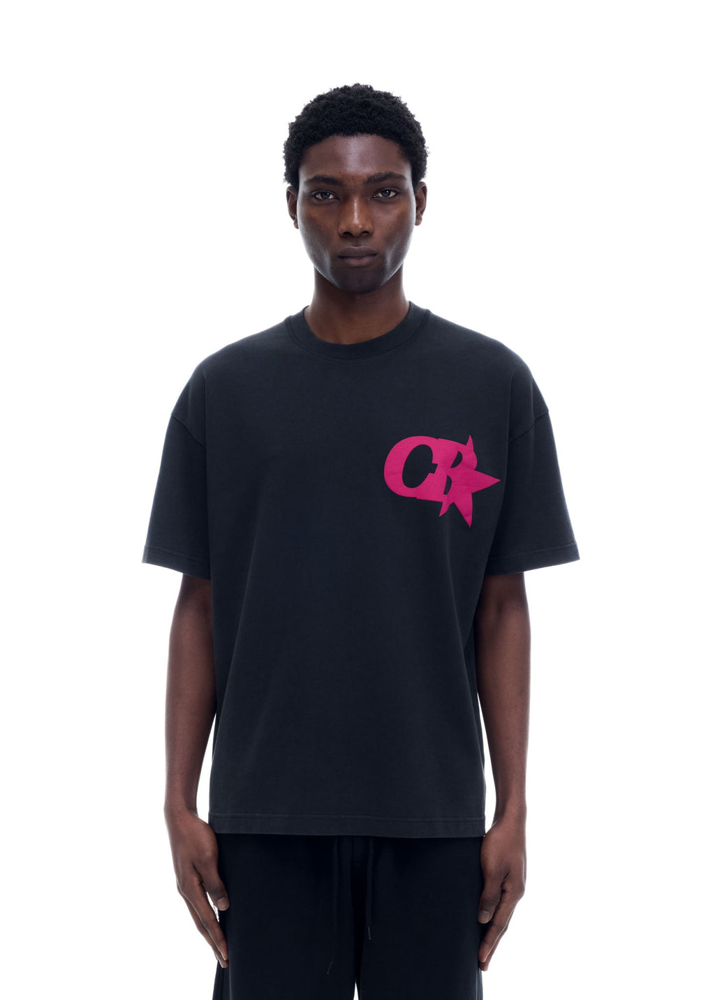 CB STAR T-SHIRT - VINTAGE BLACK / PINK