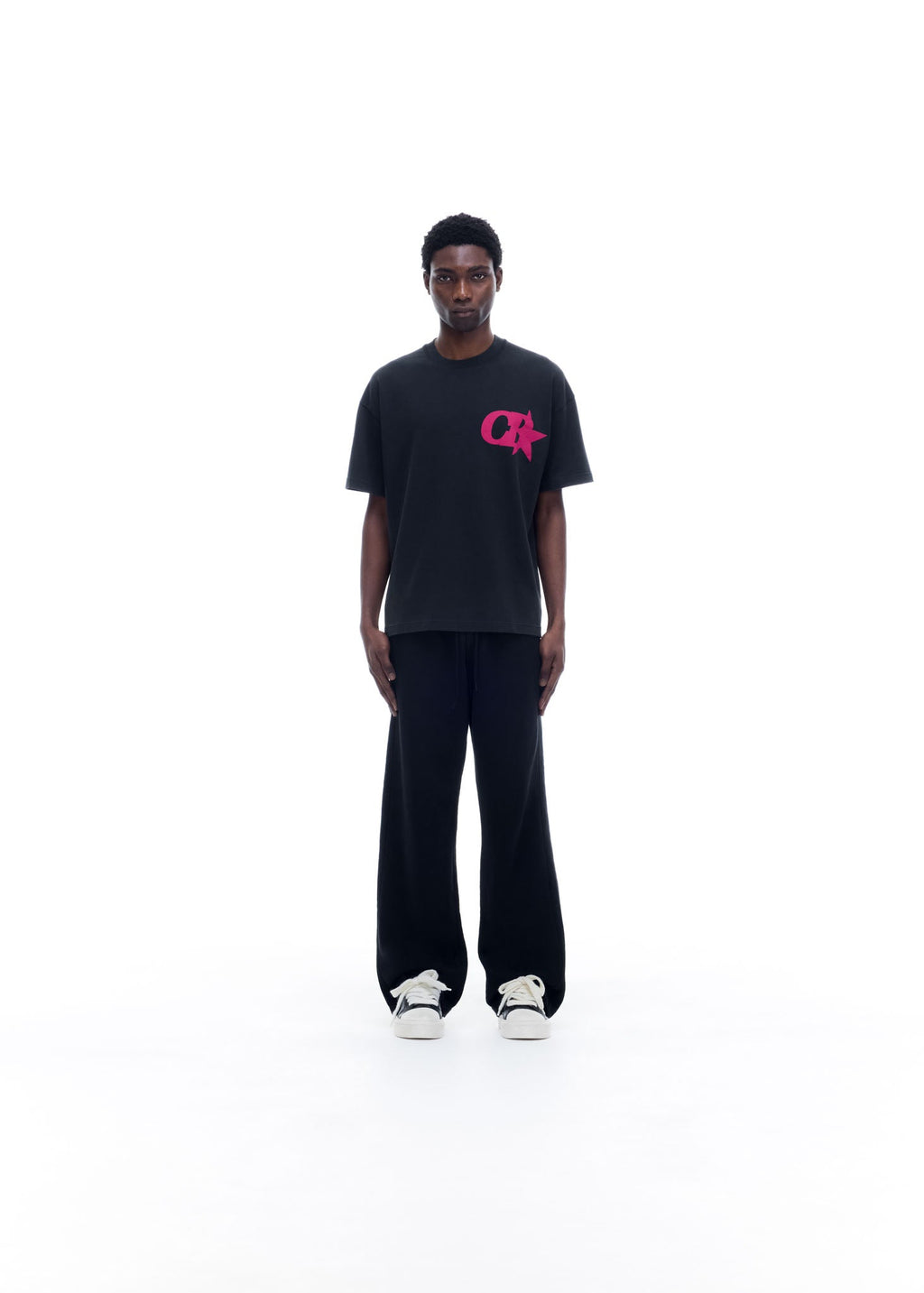 CB STAR T-SHIRT - VINTAGE BLACK / PINK