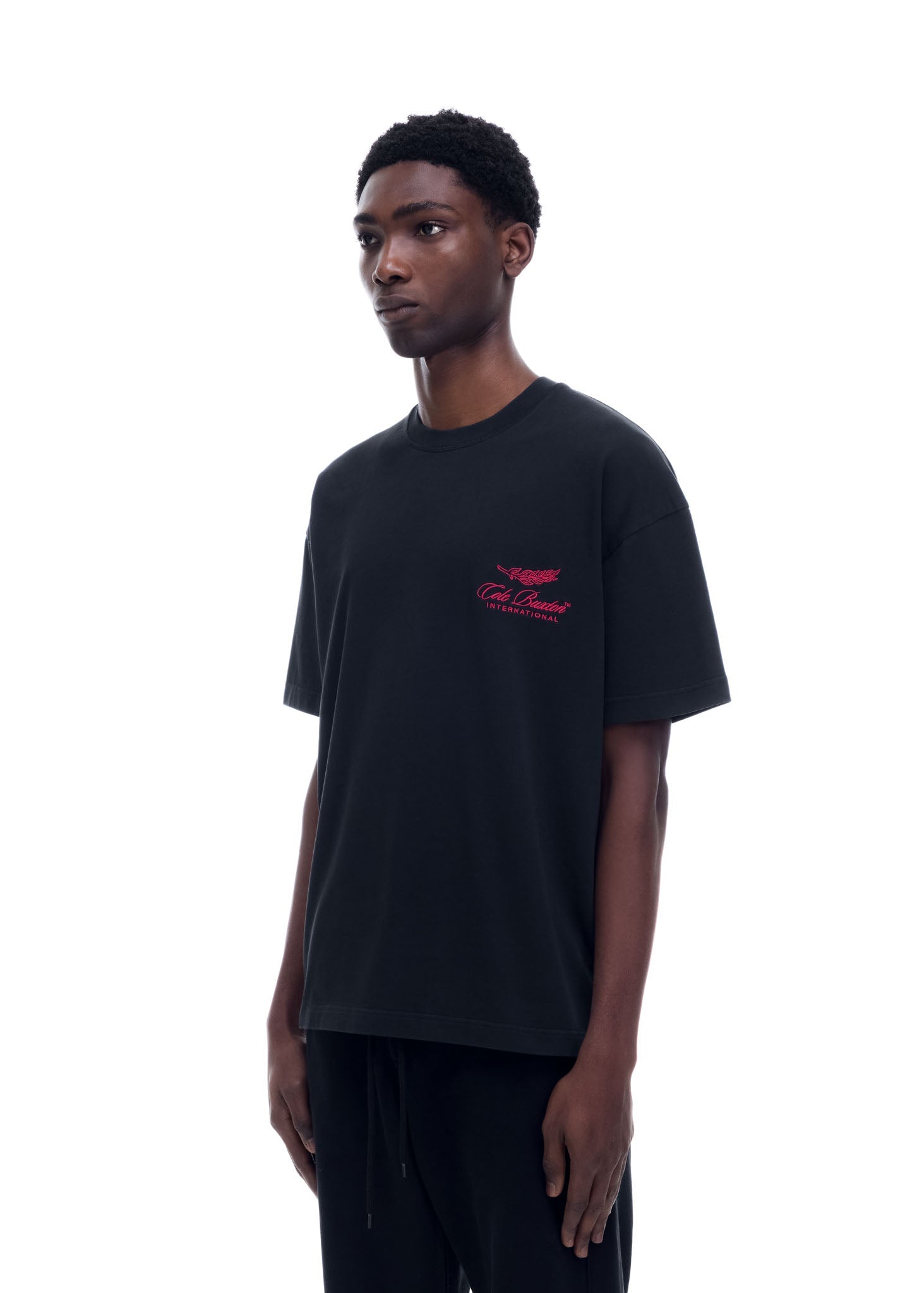 INTERNATIONAL T-SHIRT - VINTAGE BLACK / PINK