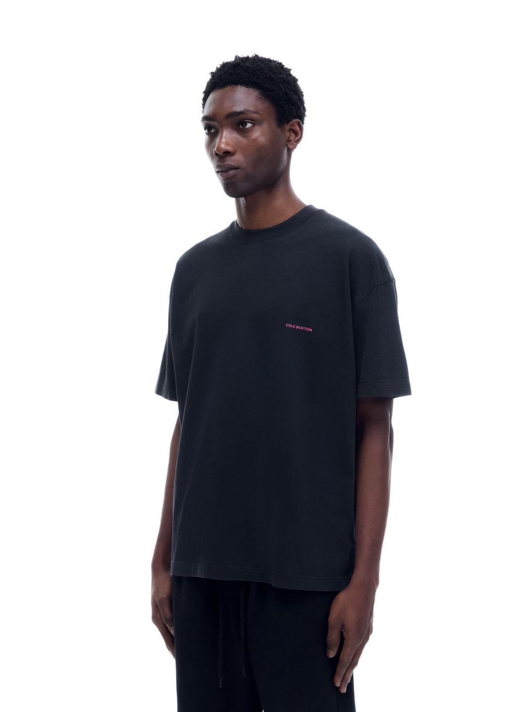 MINI LOGO T-SHIRT - VINTAGE BLACK / PINK
