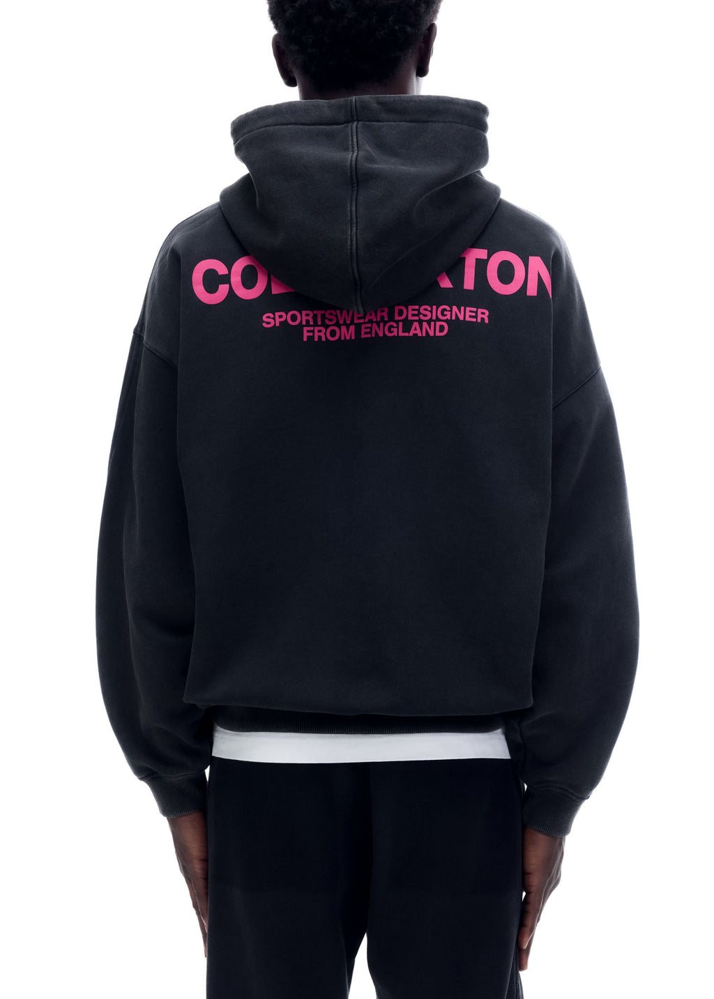 CB SPORTSWEAR HOODIE - VINTAGE BLACK / PINK