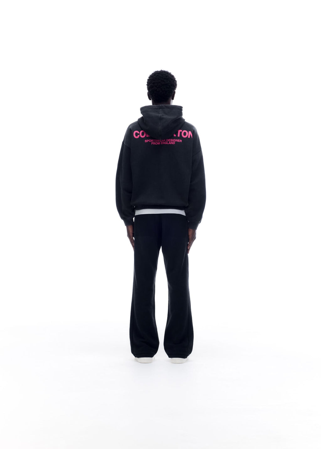 CB SPORTSWEAR HOODIE - VINTAGE BLACK / PINK