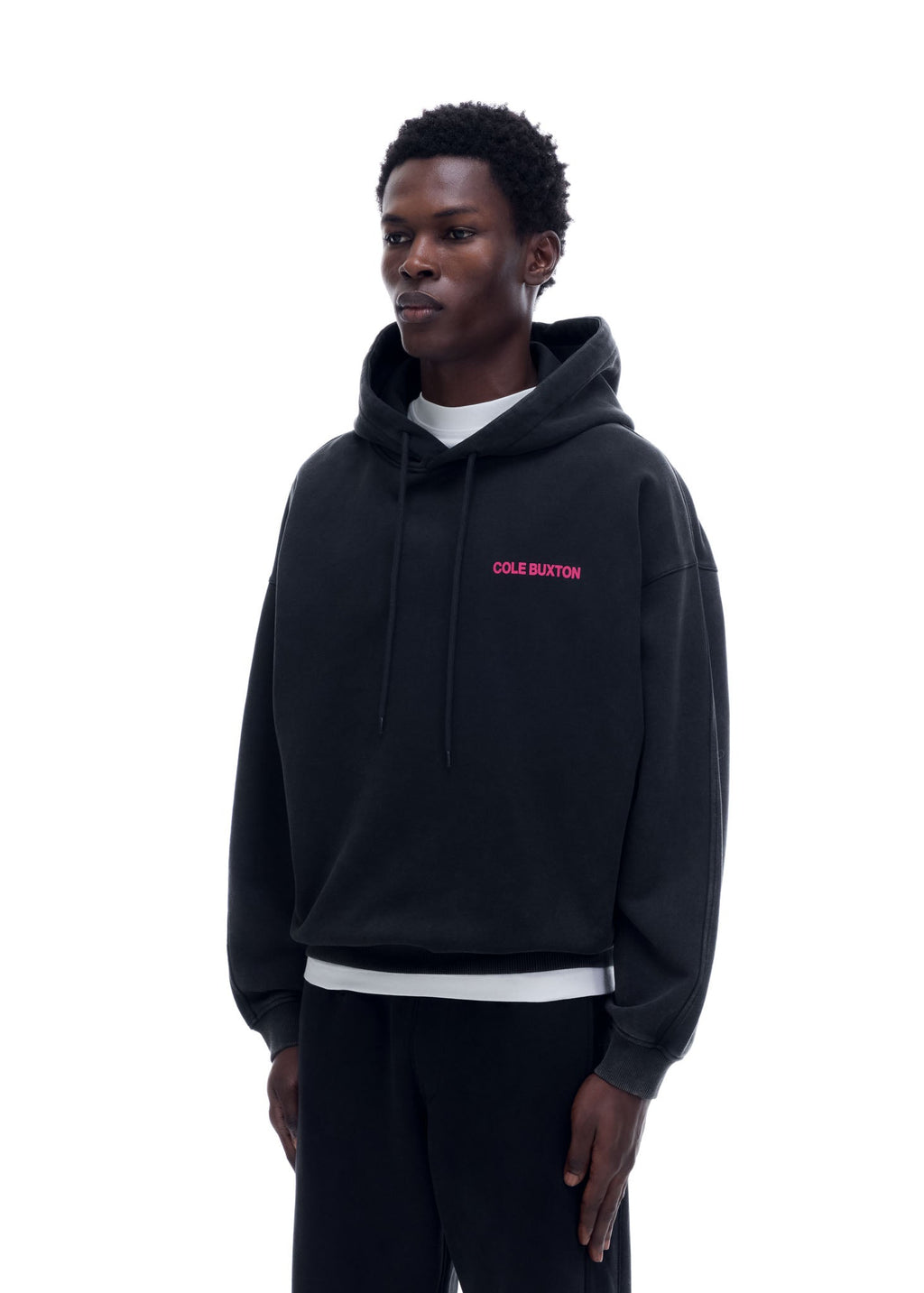 CB SPORTSWEAR HOODIE - VINTAGE BLACK / PINK