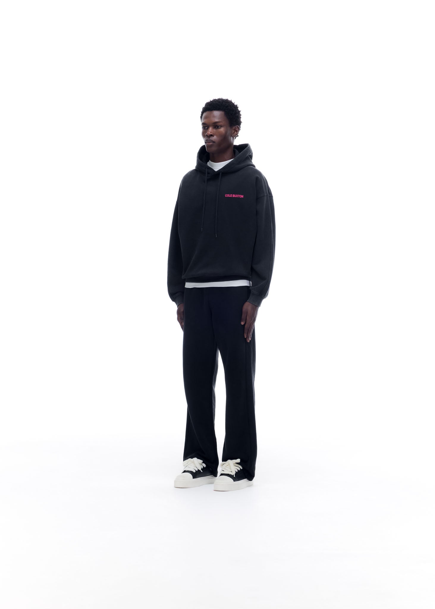 CB SPORTSWEAR HOODIE - VINTAGE BLACK / PINK