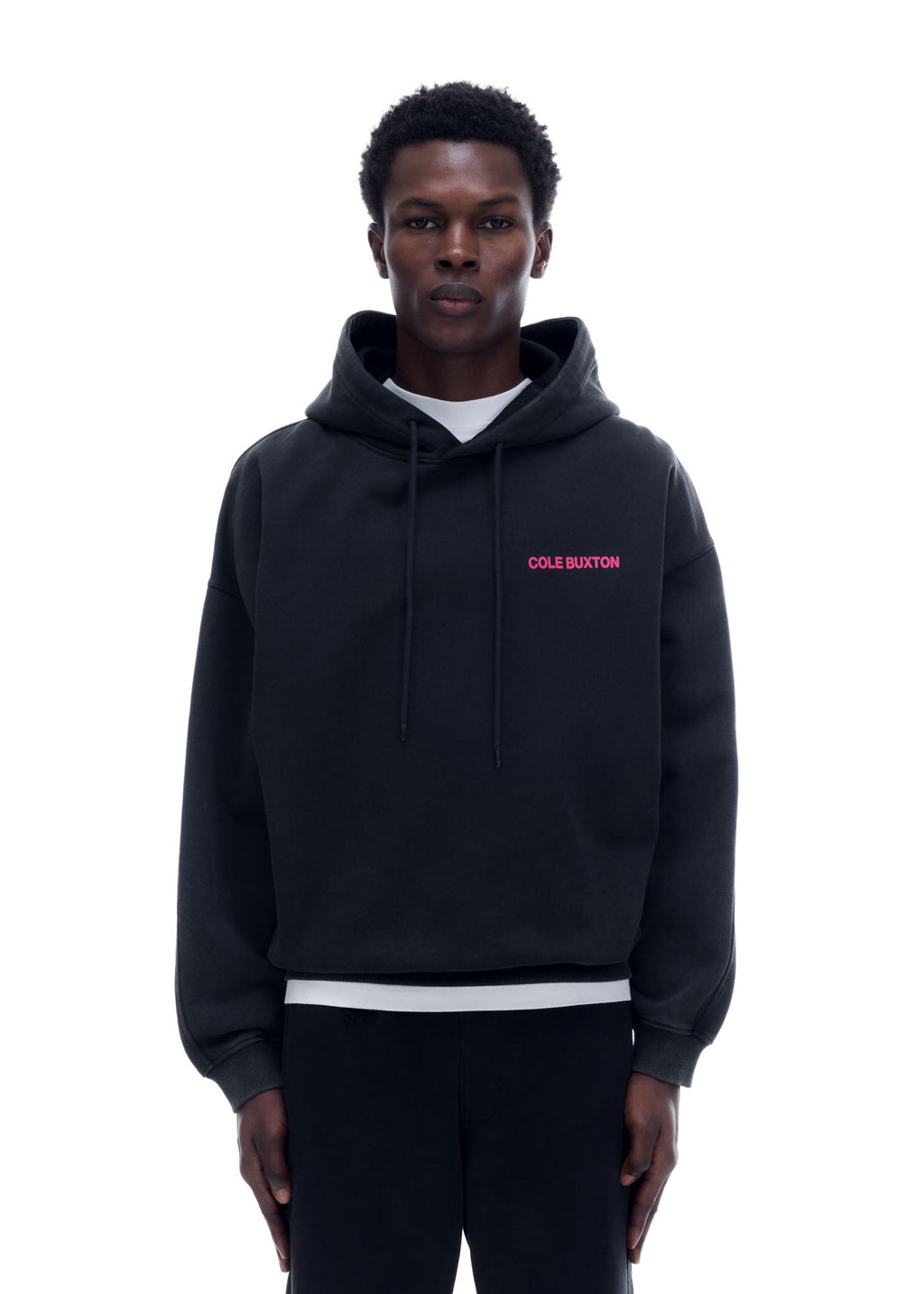 CB SPORTSWEAR HOODIE - VINTAGE BLACK / PINK
