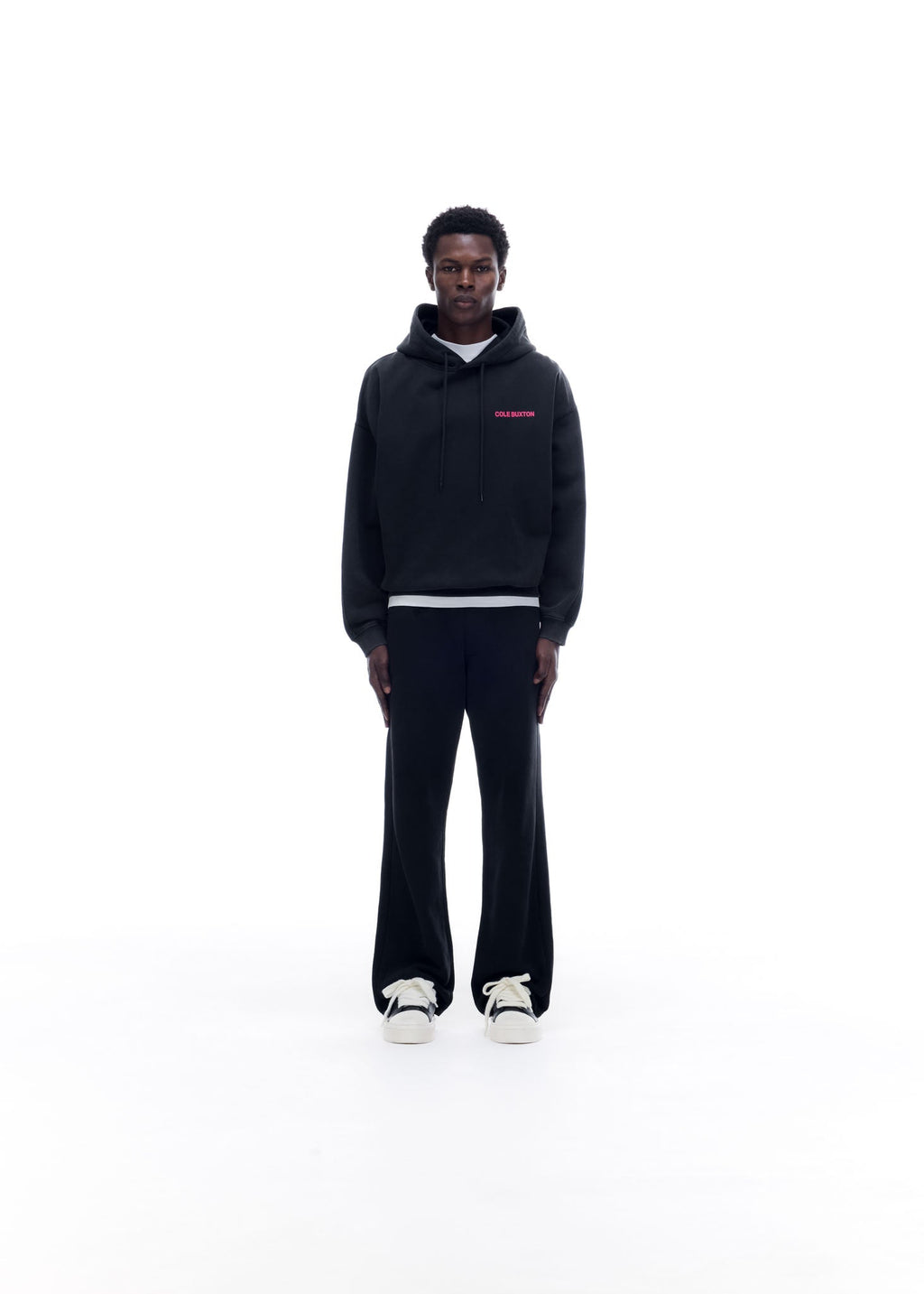 CB SPORTSWEAR HOODIE - VINTAGE BLACK / PINK