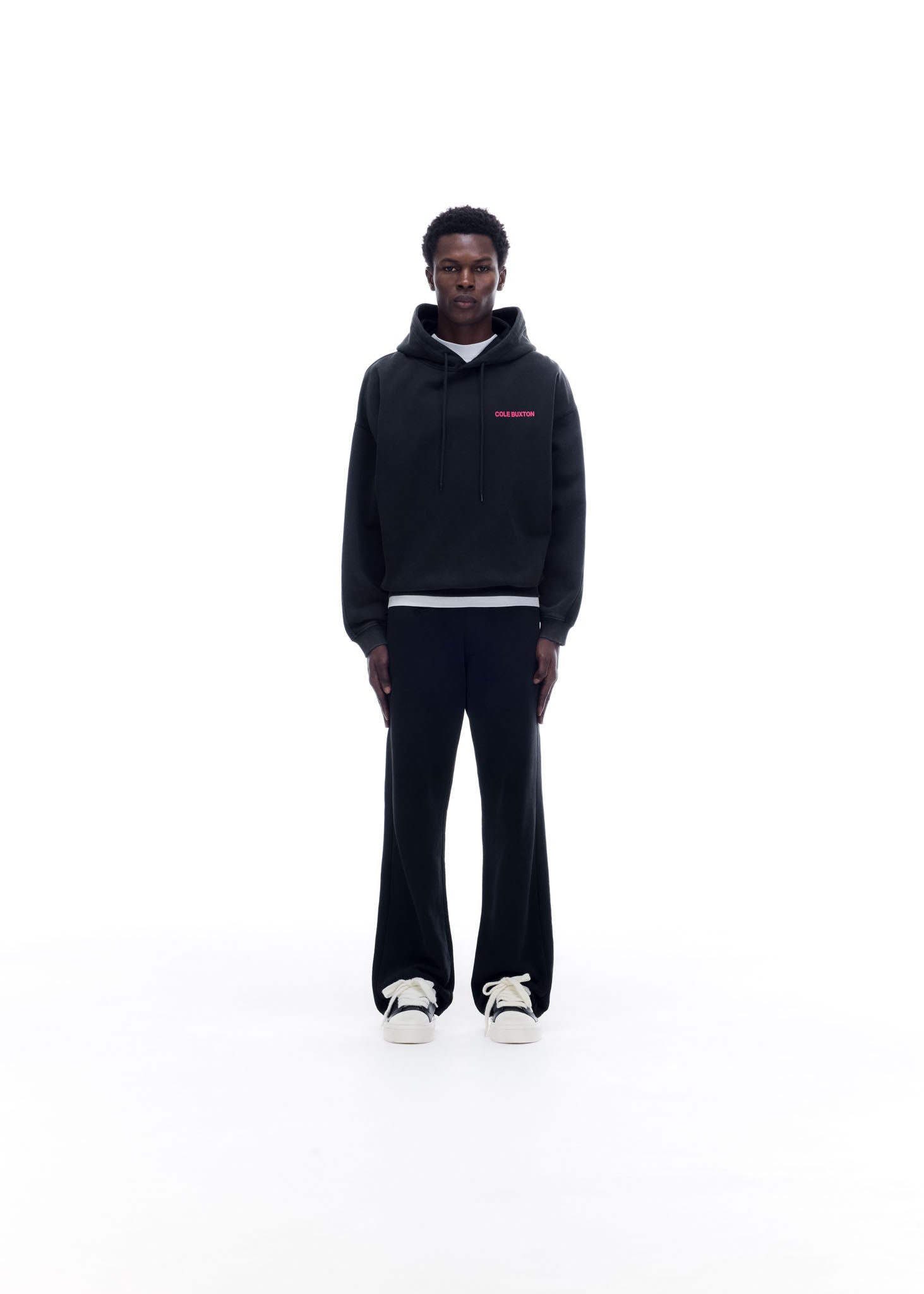 CB SPORTSWEAR HOODIE - VINTAGE BLACK / PINK