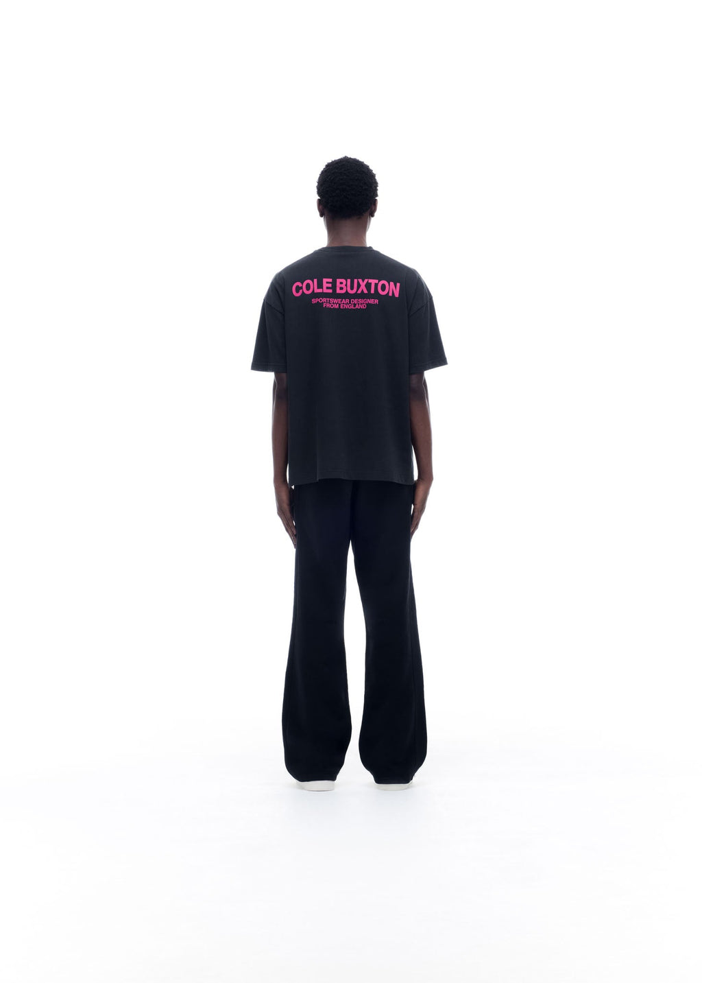 CB SPORTSWEAR T-SHIRT - VINTAGE BLACK / PINK