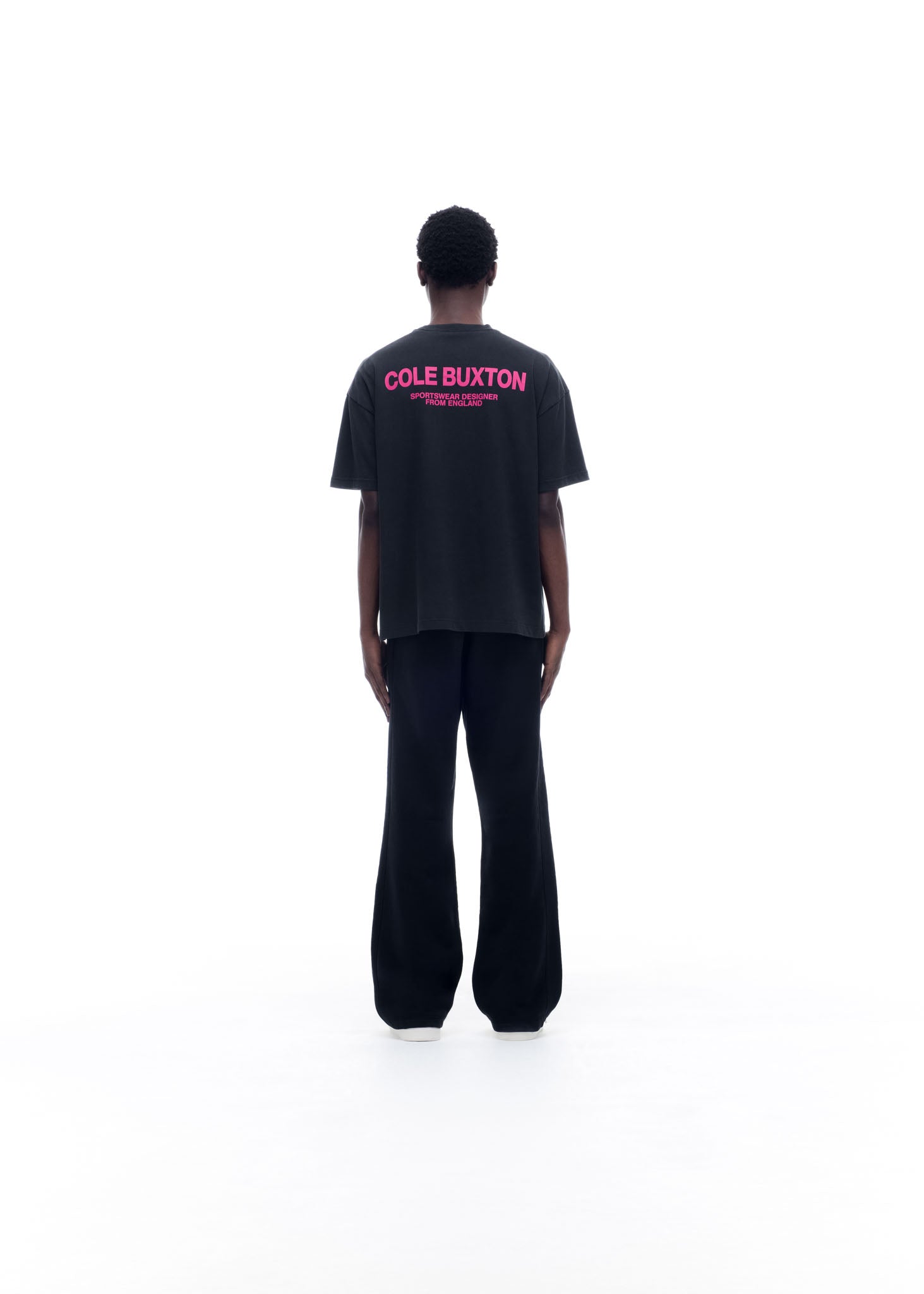 CB SPORTSWEAR T-SHIRT - VINTAGE BLACK / PINK