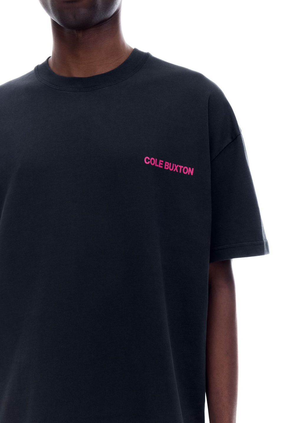 CB SPORTSWEAR T-SHIRT - VINTAGE BLACK / PINK