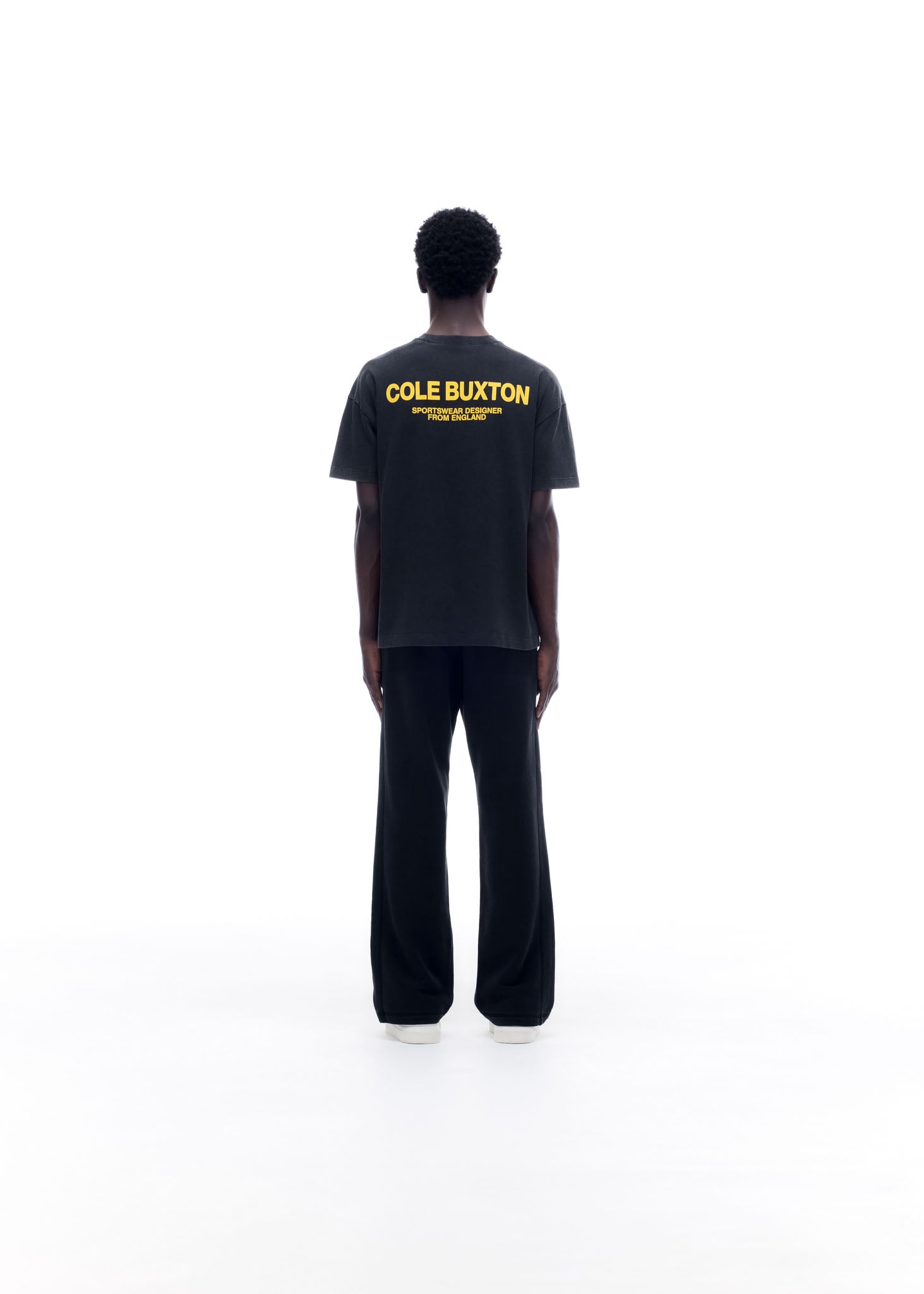 CB SPORTSWEAR T-SHIRT - VINTAGE BLACK / YELLOW