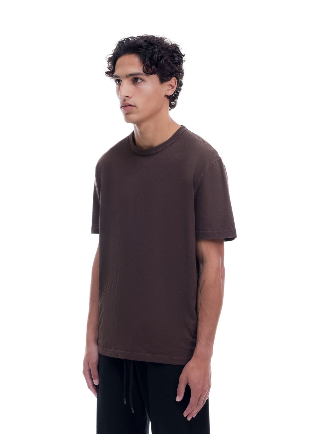 THE COLE T-SHIRT - DARK BROWN
